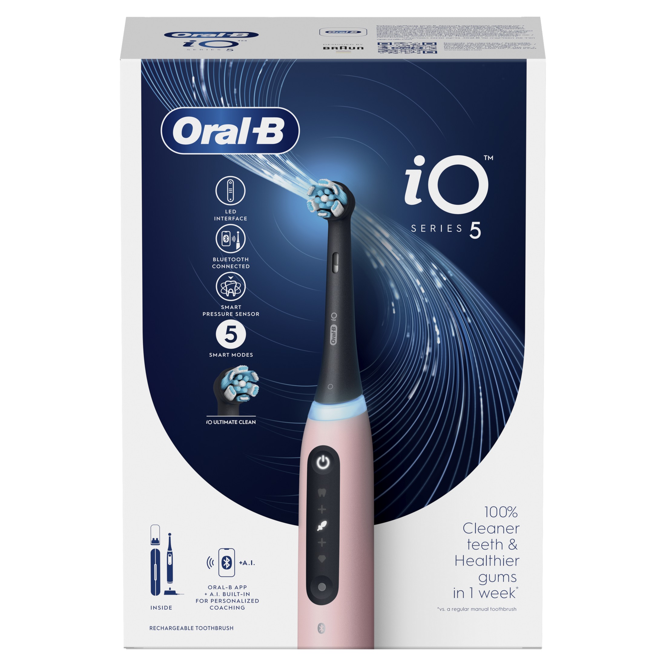 Oral-B iO Series 5 Pink magnetický kartáček - ROZBALENÉ ZBOŽÍ
