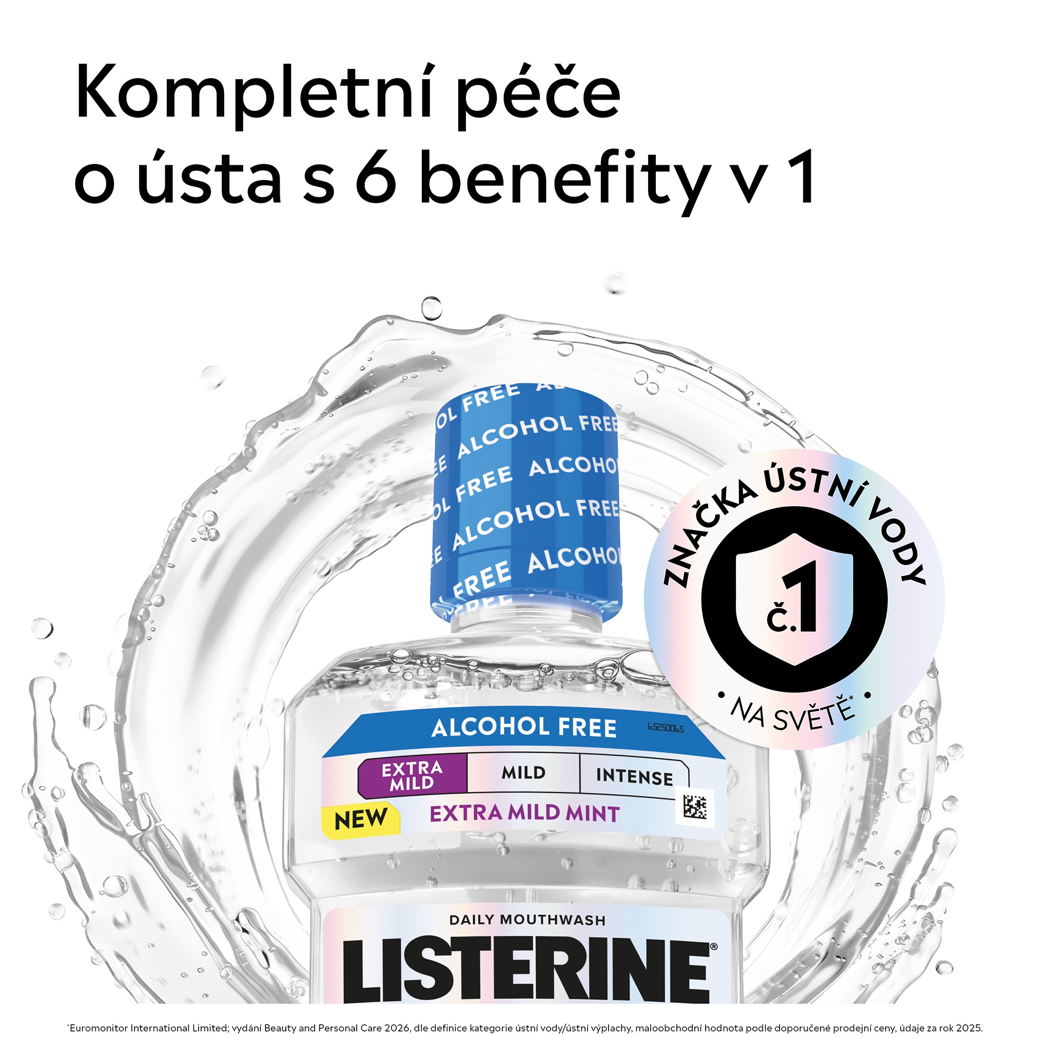 Listerine Total Care Extra Mild Mint ústní voda 2x500 ml