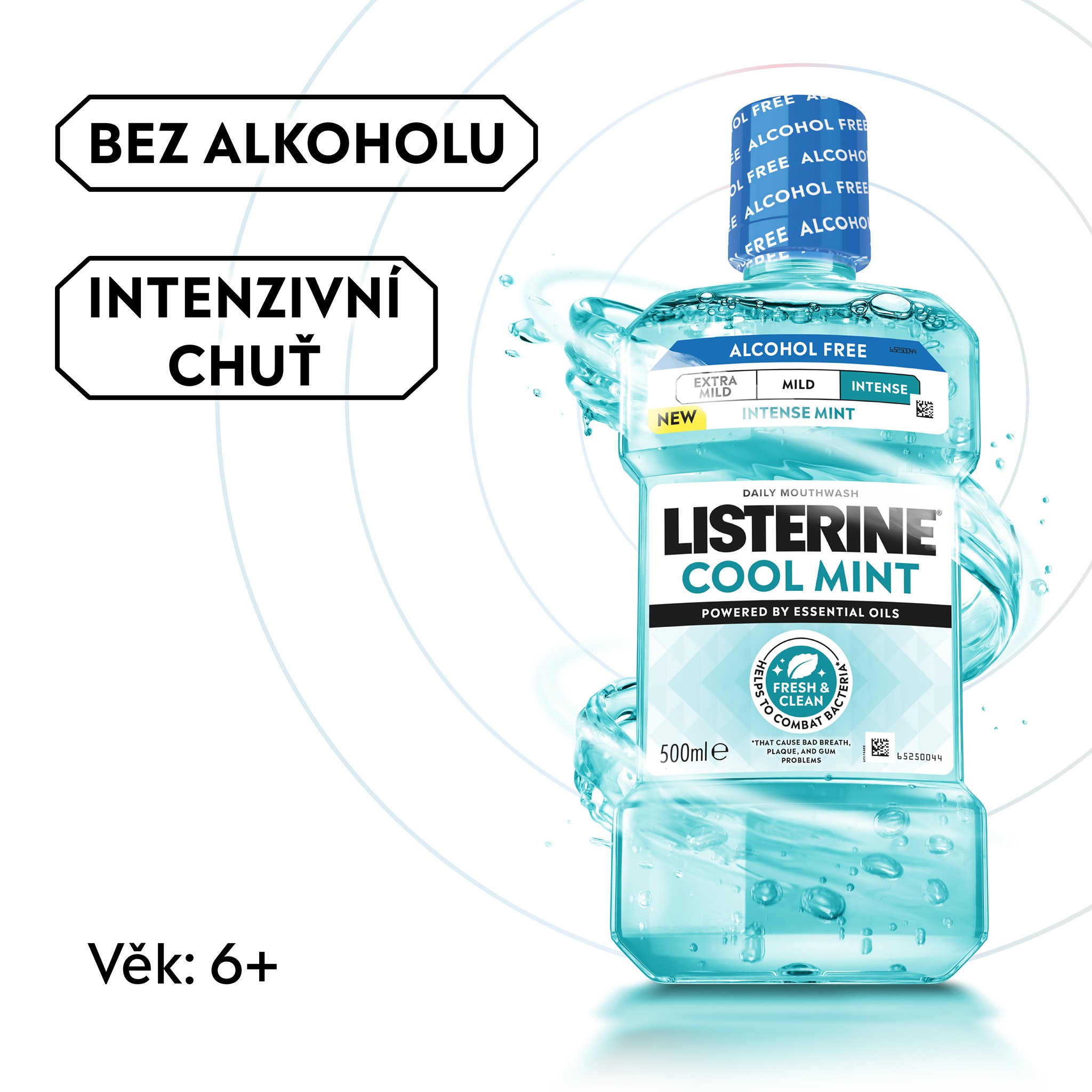 Listerine Cool Mint Intense ústní voda 2×500 ml