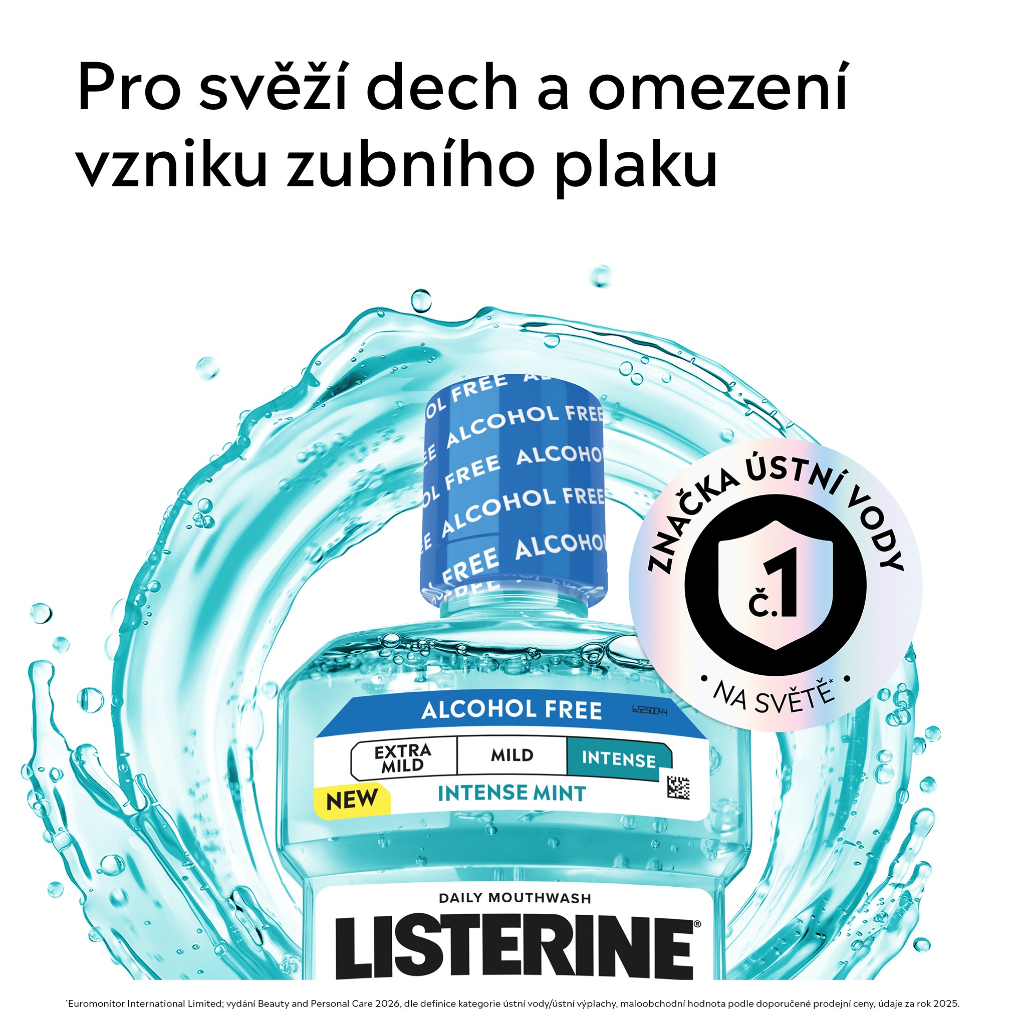 Listerine Cool Mint Intense ústní voda 2×500 ml