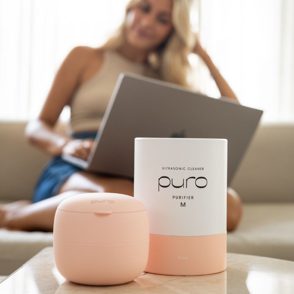Puro Purifier M ultrazvuková čistička růžová
