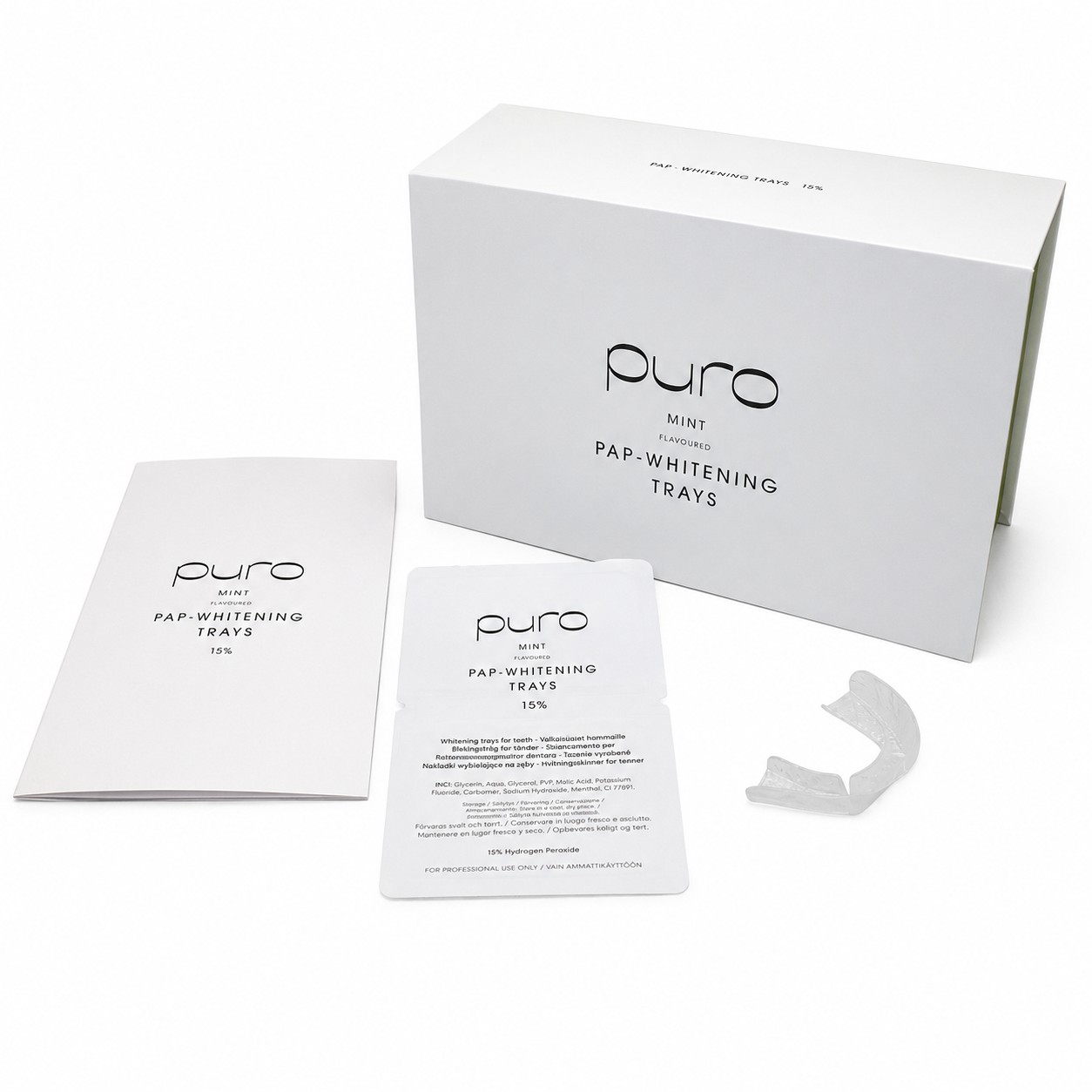 Puro PAP Whitening Trays Mint bělicí dlahy 5 párů