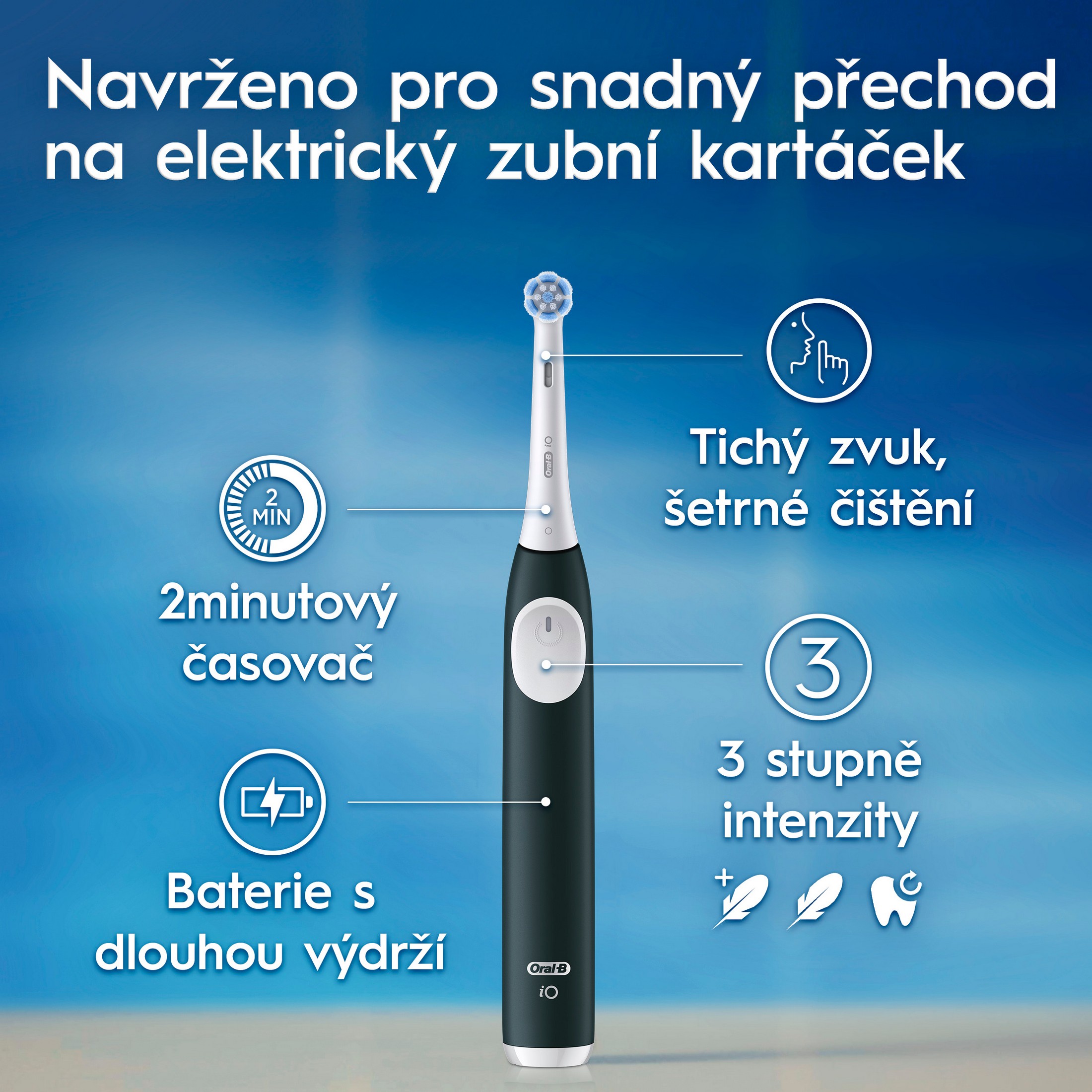 Oral-B iO Series 2 Duo Black+Green elektrický kartáček 2 ks - ROZBALENÉ ZBOŽÍ
