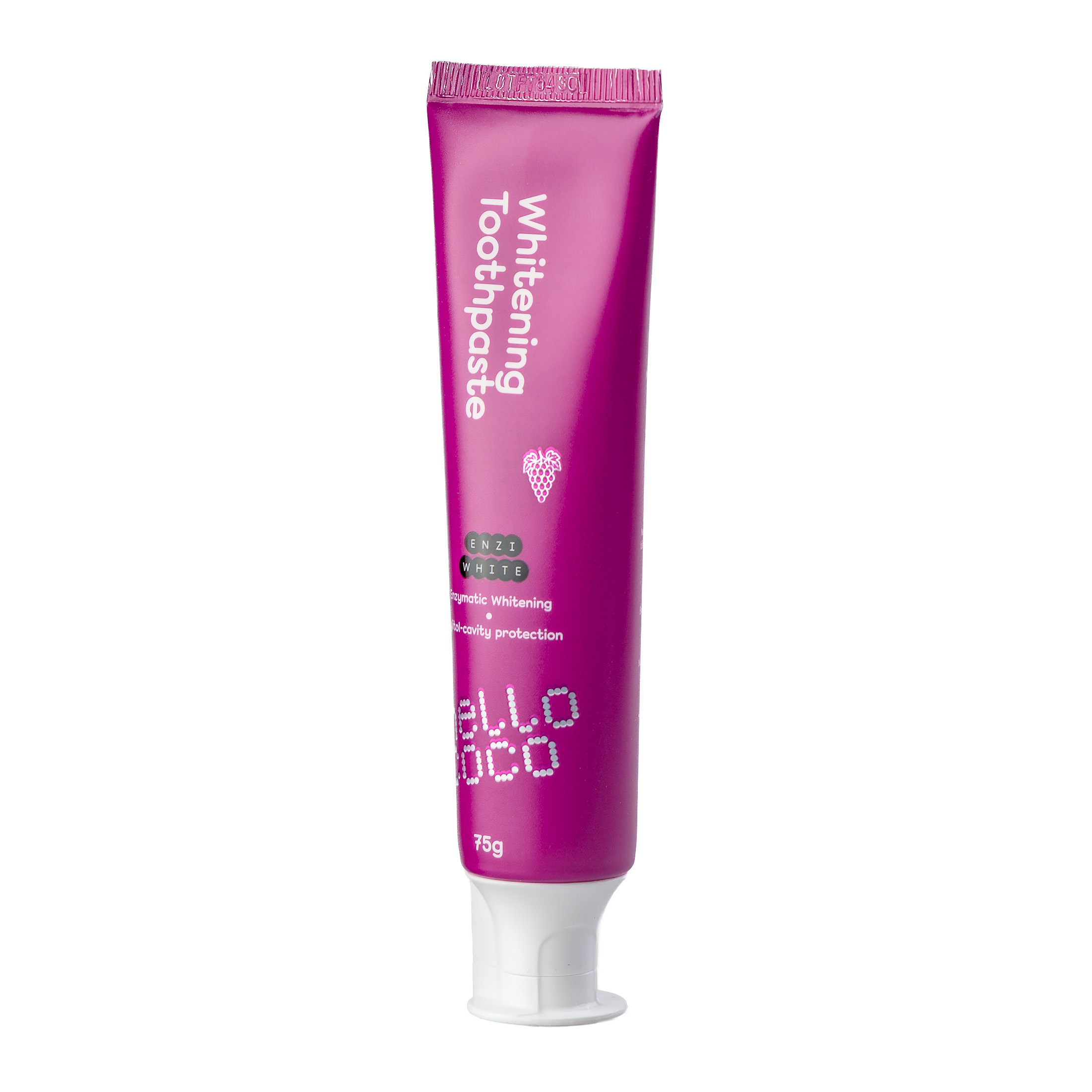 Hello Coco Grape Enzi White bělicí zubní pasta 75 g