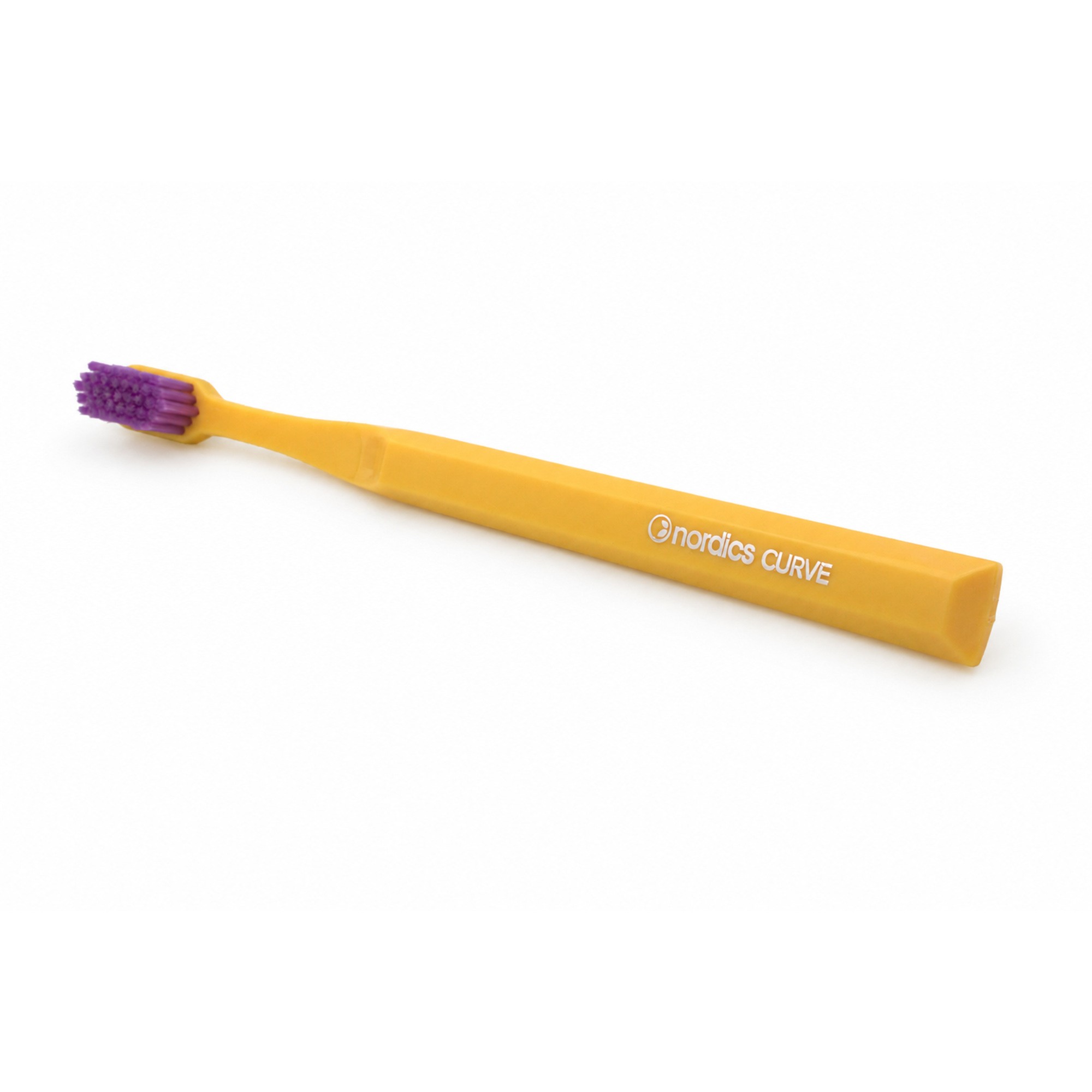 Nordics Curve Hard Yellow/Purple zubní kartáček