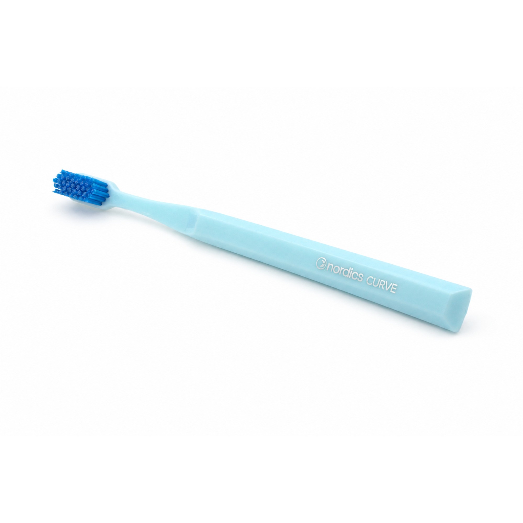 Nordics Curve Hard Light Blue/Blue zubní kartáček