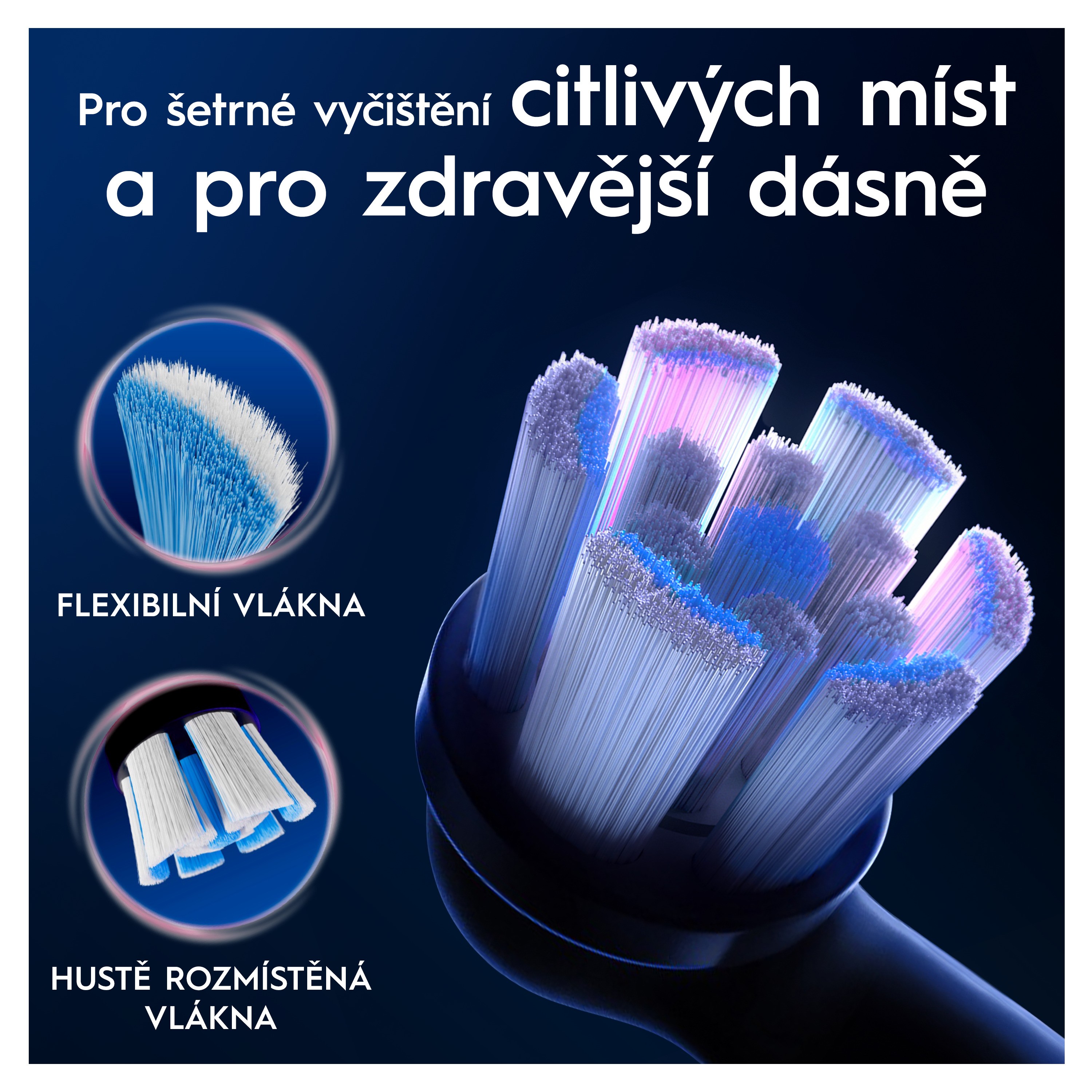 Oral-B iO Gentle Care Black náhradní hlavice 6 ks