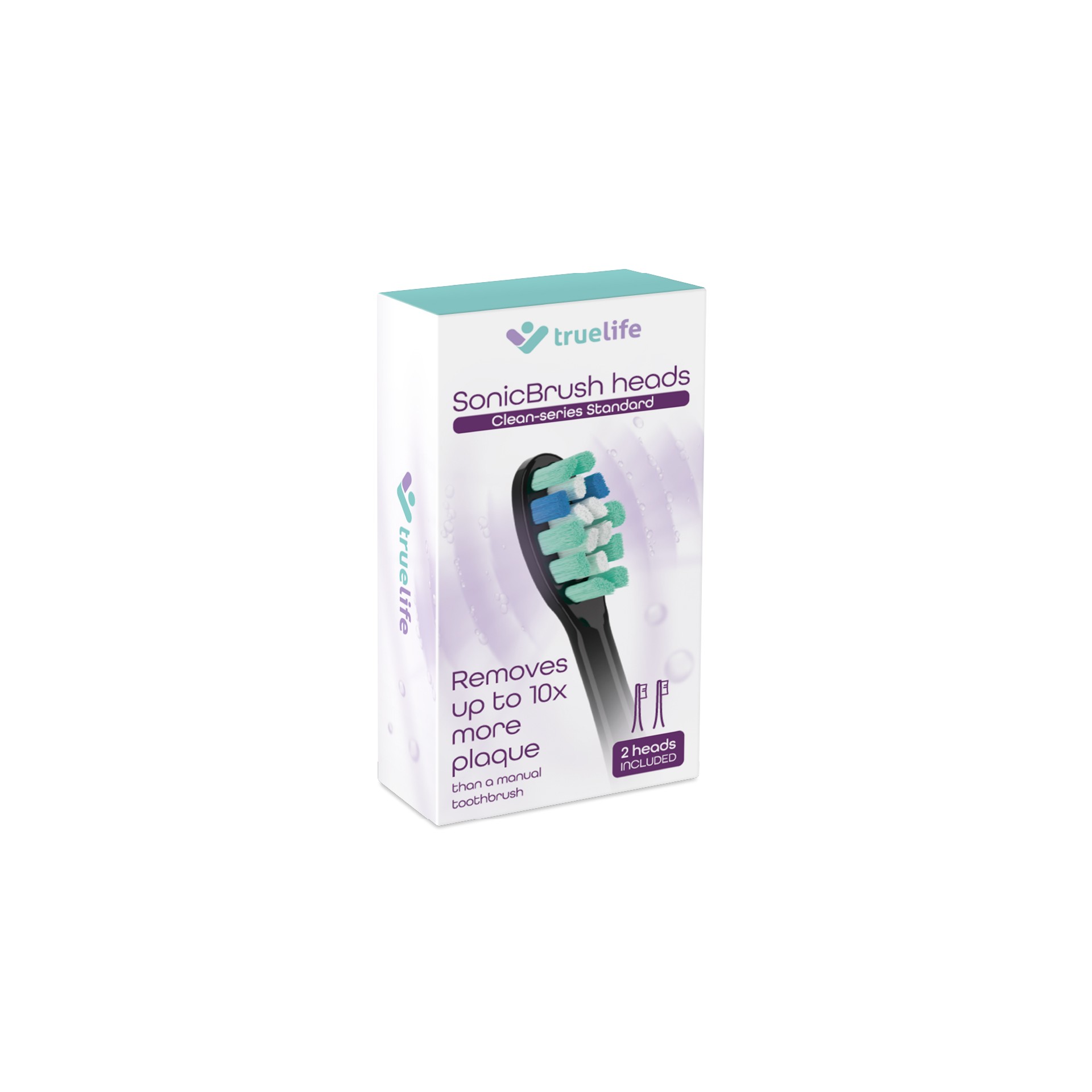 TrueLife SonicBrush Clean Series Standard Black náhradní hlavice 2 ks