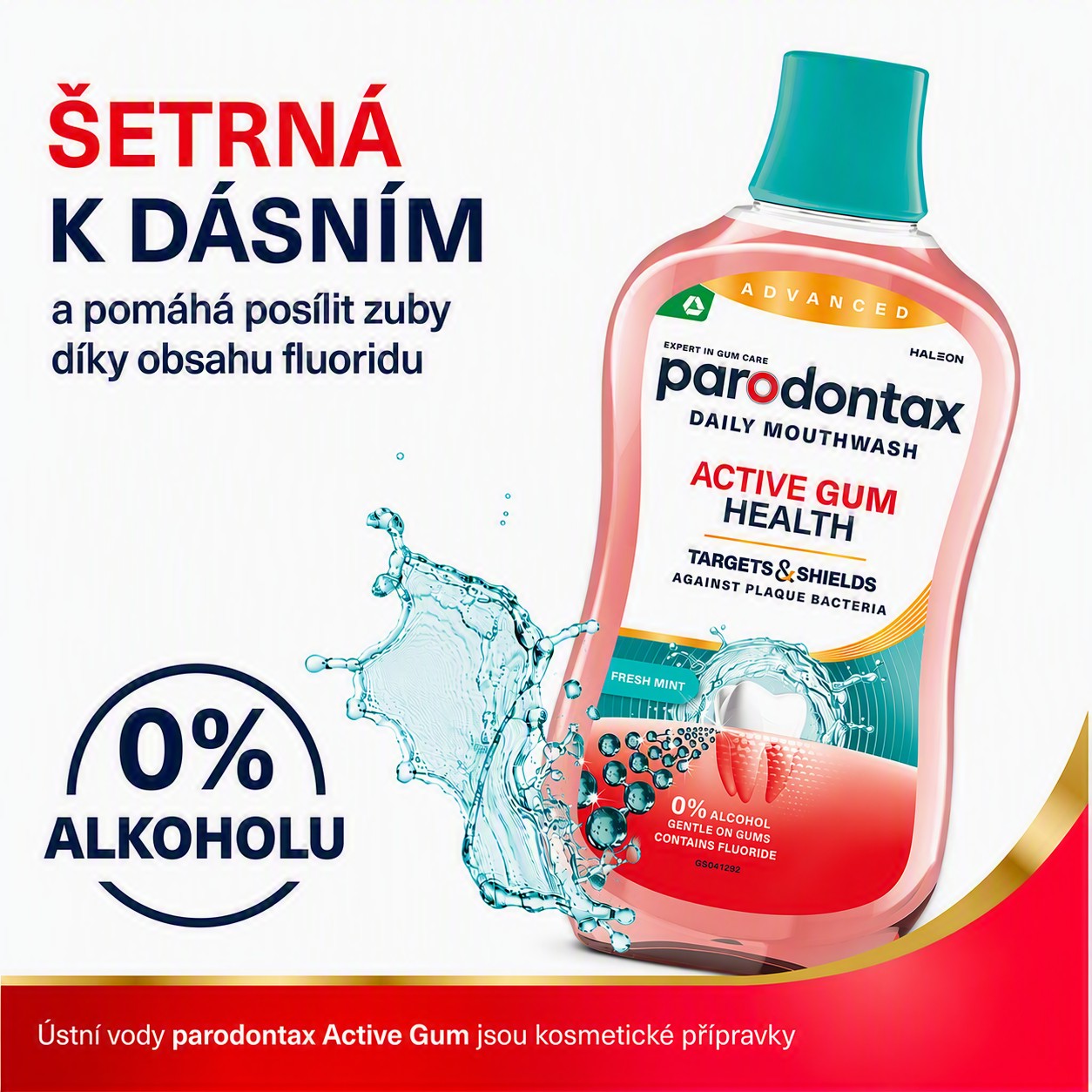 Parodontax Daily Gum Care Fresh Mint ústní voda 500 ml