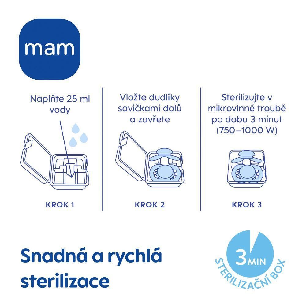 Mam Perfect Night 0+ silikonový dudlík 2 ks - béžový a šedý