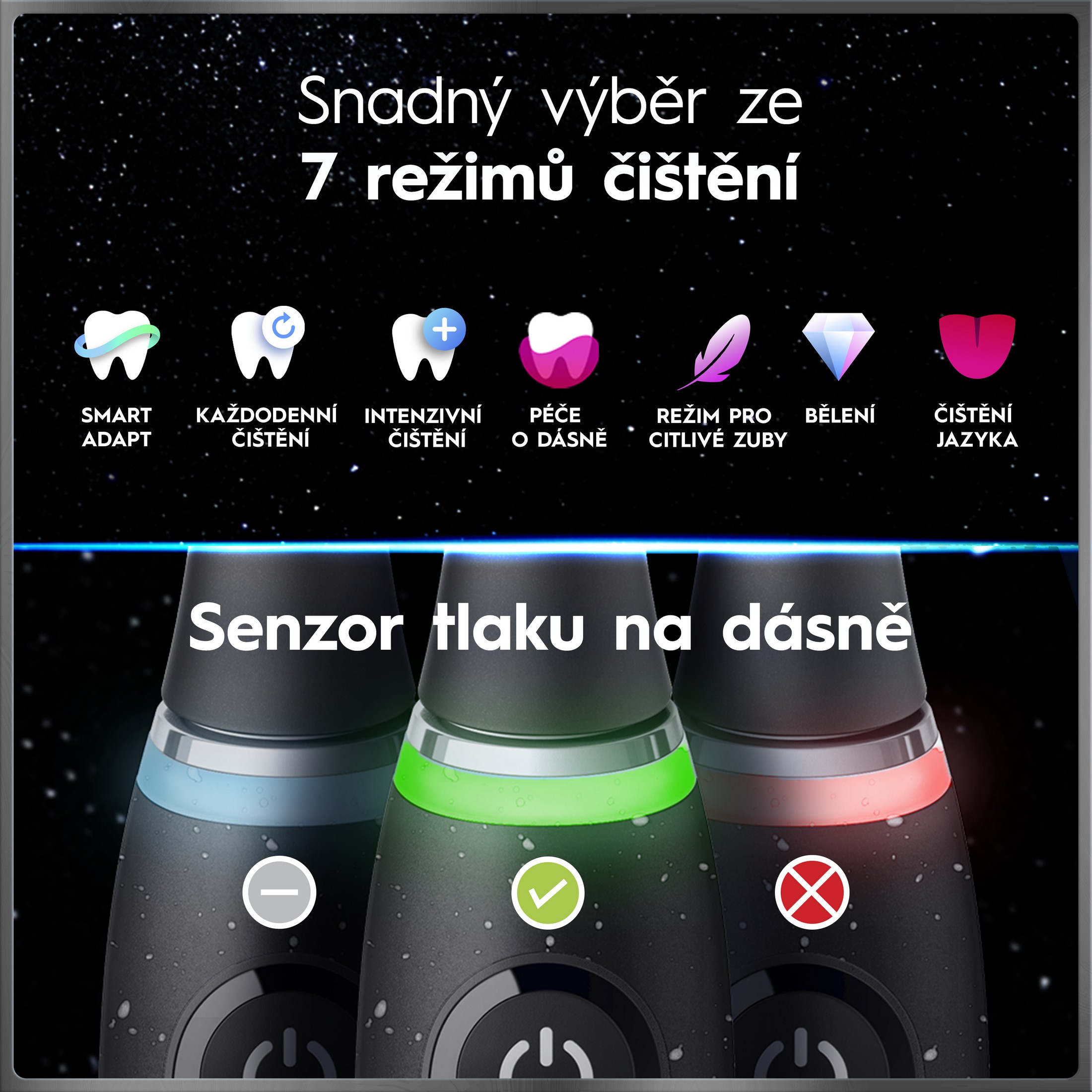 Oral-B iO Series 10 Cosmic Black magnetický kartáček