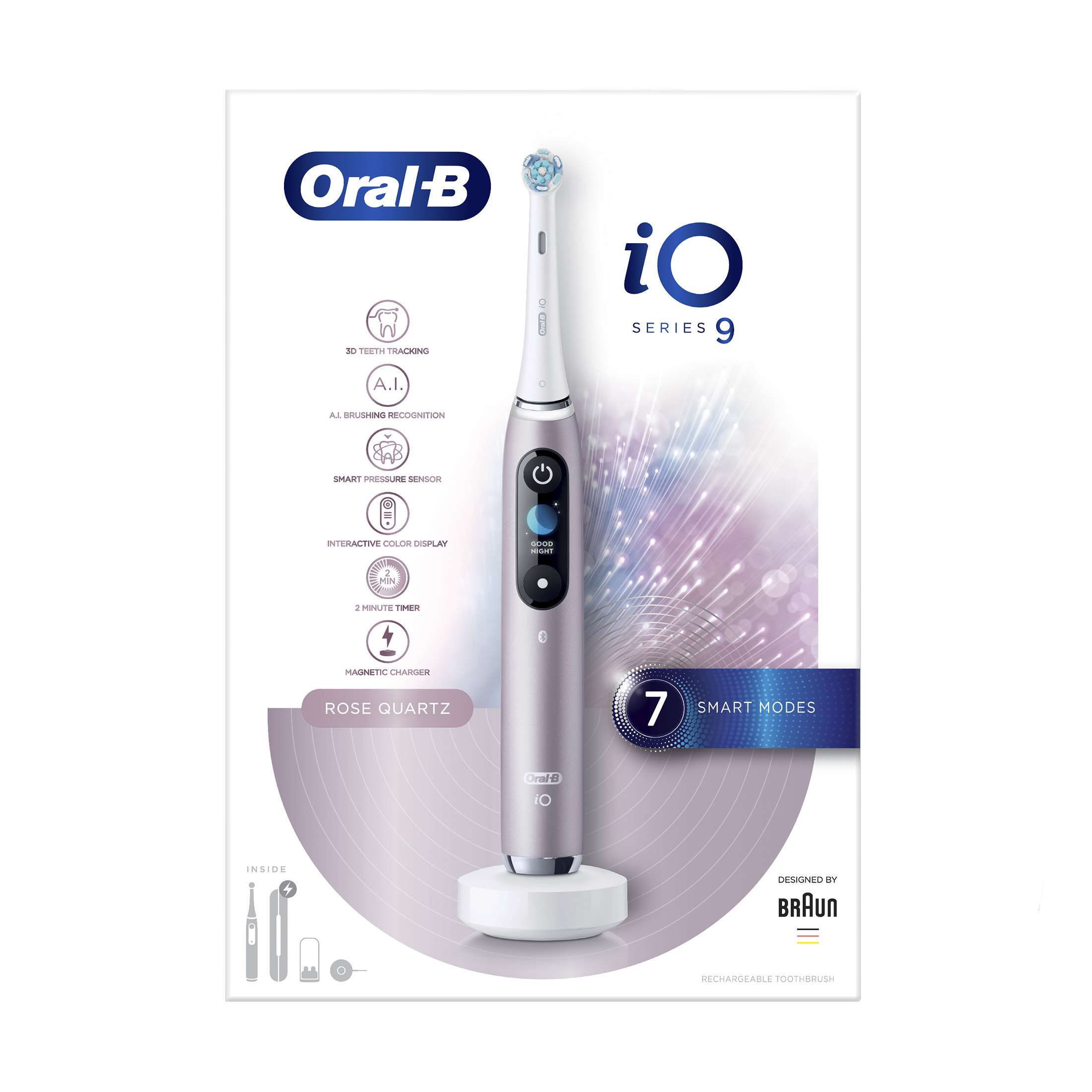 Oral-B iO Series 9 Rose Quartz magnetický kartáček