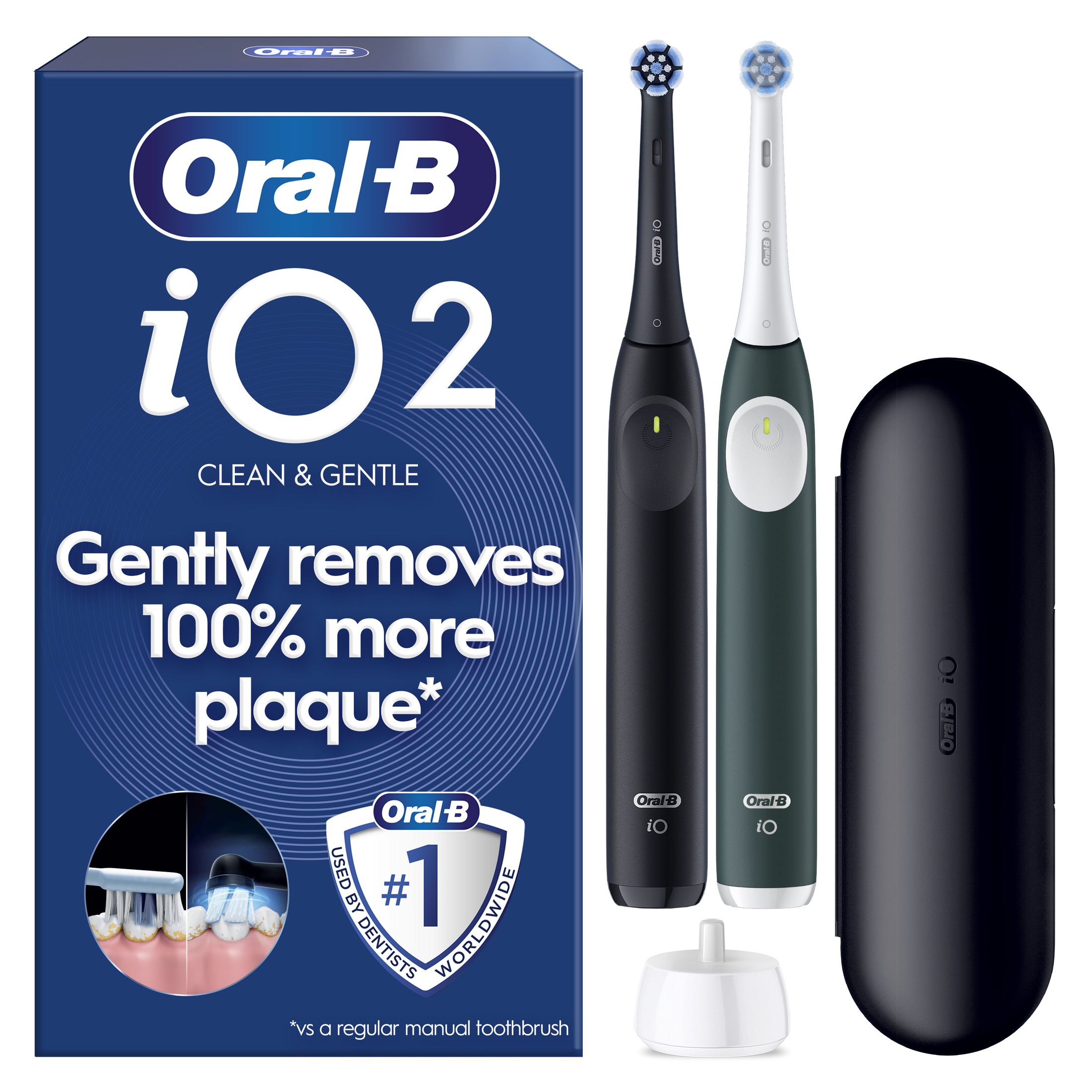 Oral-B iO Series 2 Duo Black+Green elektrický kartáček 2 ks