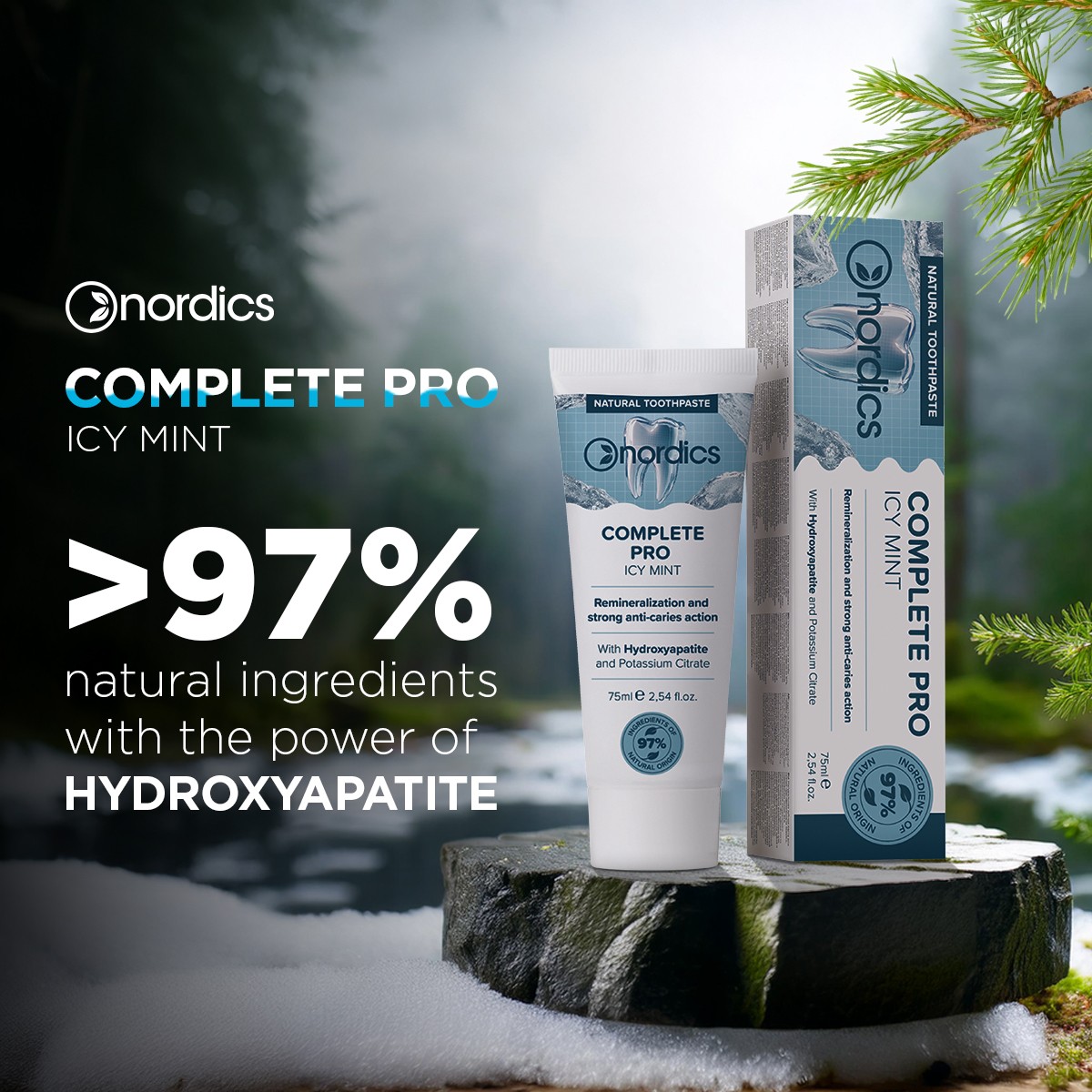 Nordics Complete PRO zubní pasta 75 ml