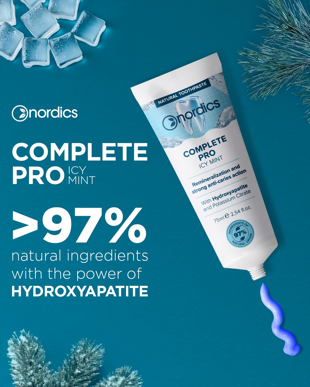 Nordics Complete PRO zubní pasta 75 ml