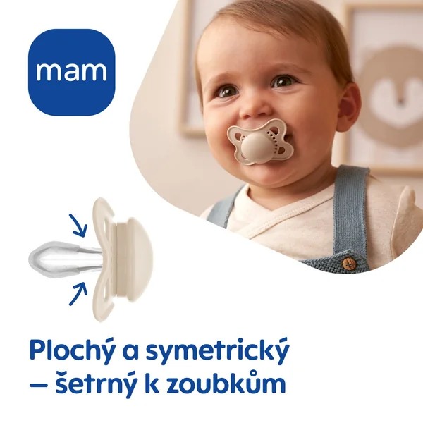Mam Original Start 0-2 silikonový dudlík béžový