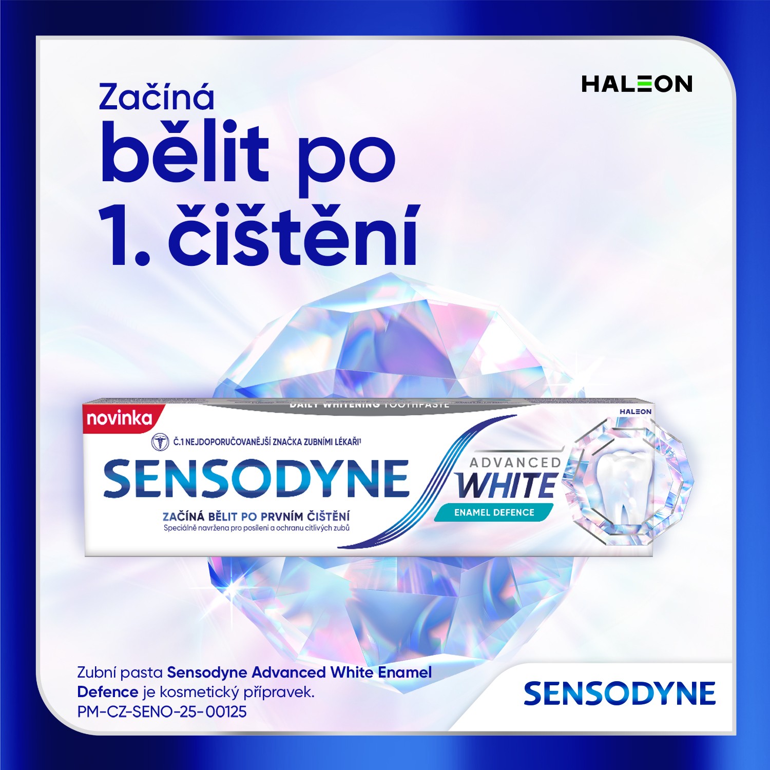 Sensodyne Advanced White Enamel Defence zubní pasta 3x75 ml