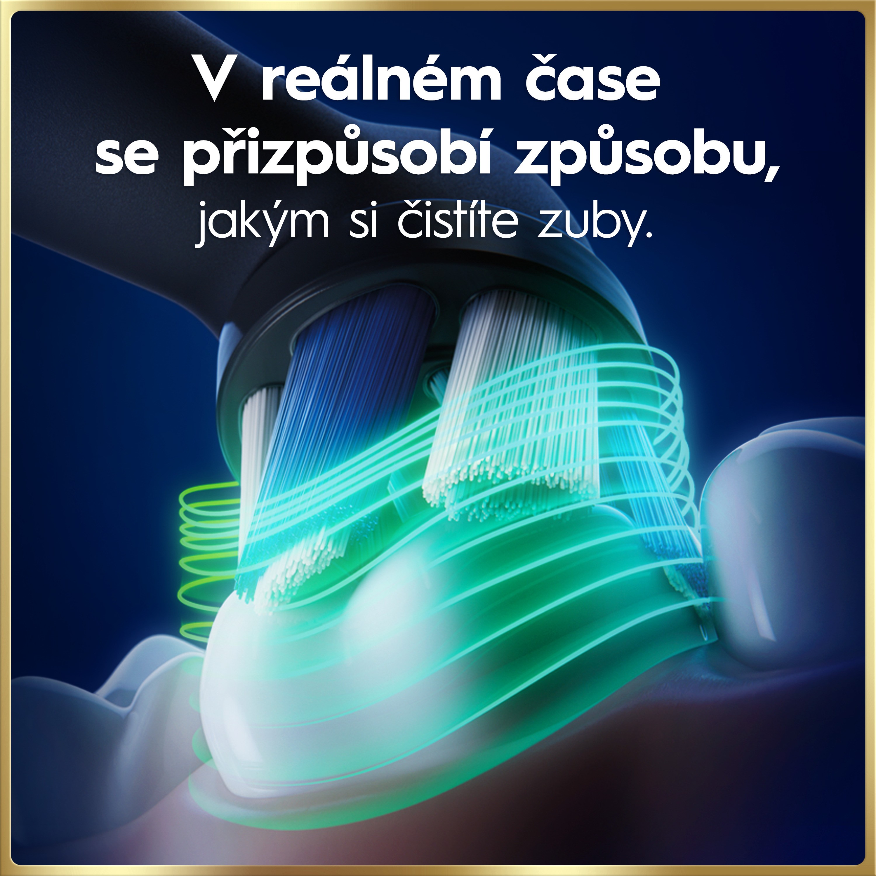 Oral-B iO Series 9 Lunar Gold Smart Adapt magnetický kartáček