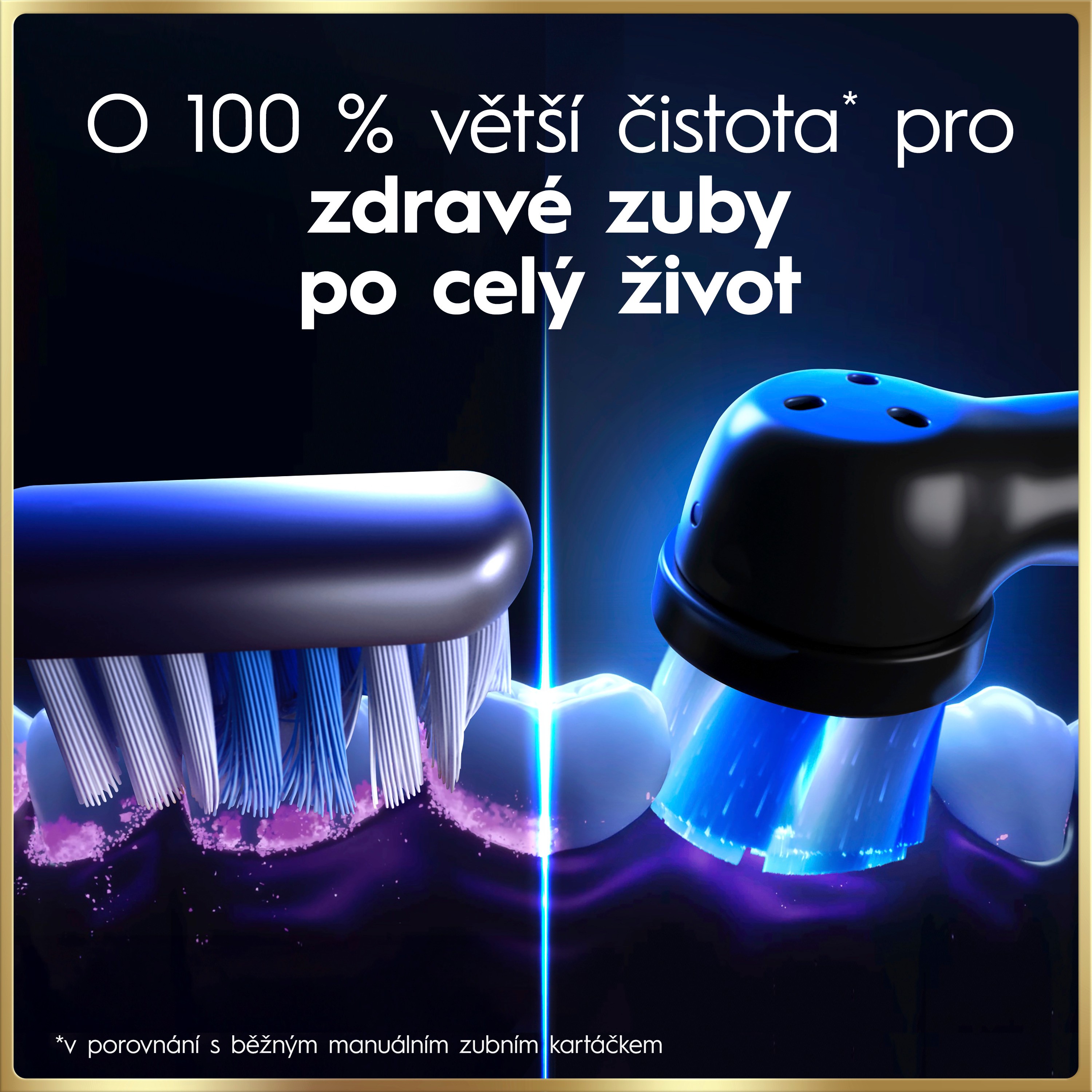 Oral-B iO Series 9 Lunar Gold Smart Adapt magnetický kartáček