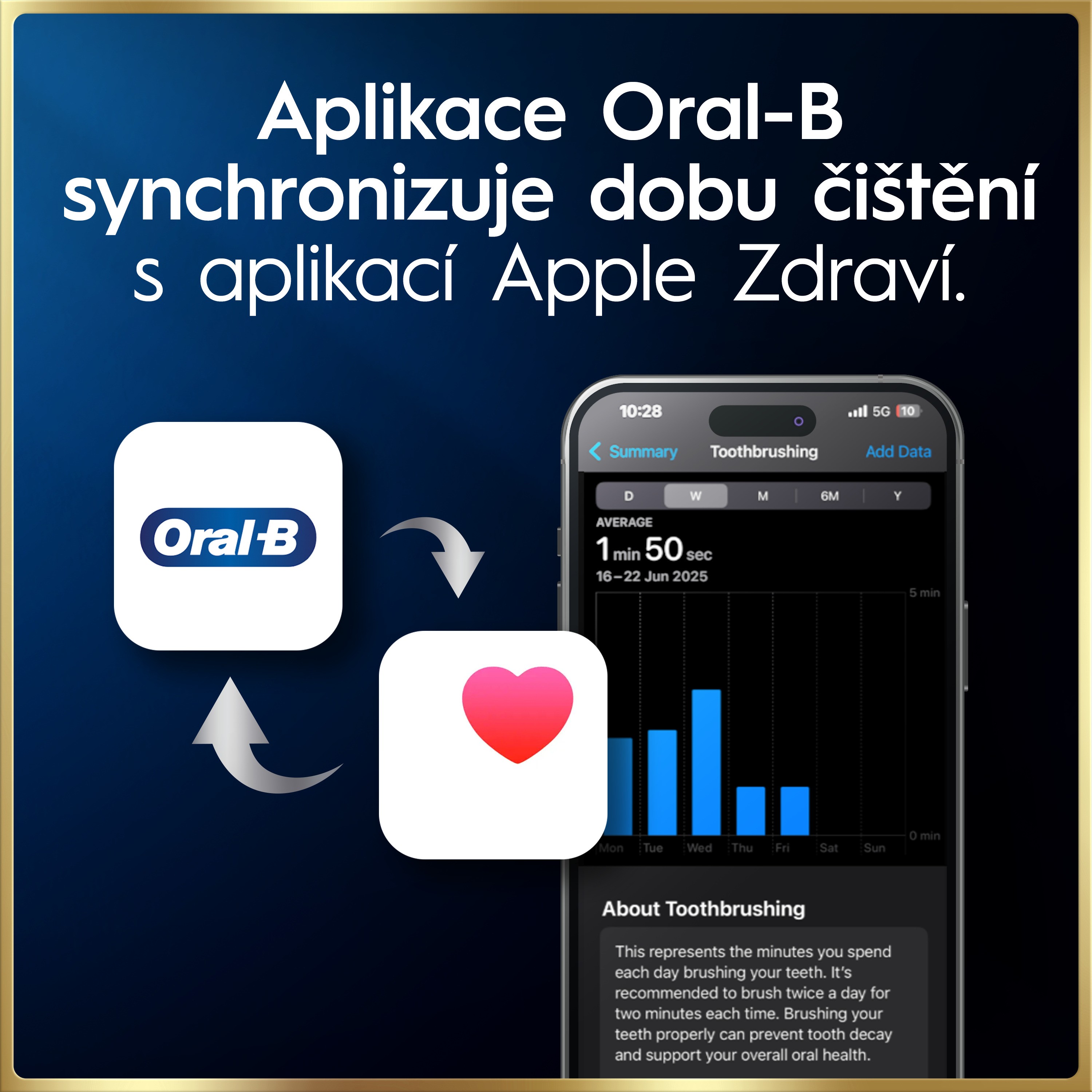 Oral-B iO Series 9 Lunar Gold Smart Adapt magnetický kartáček