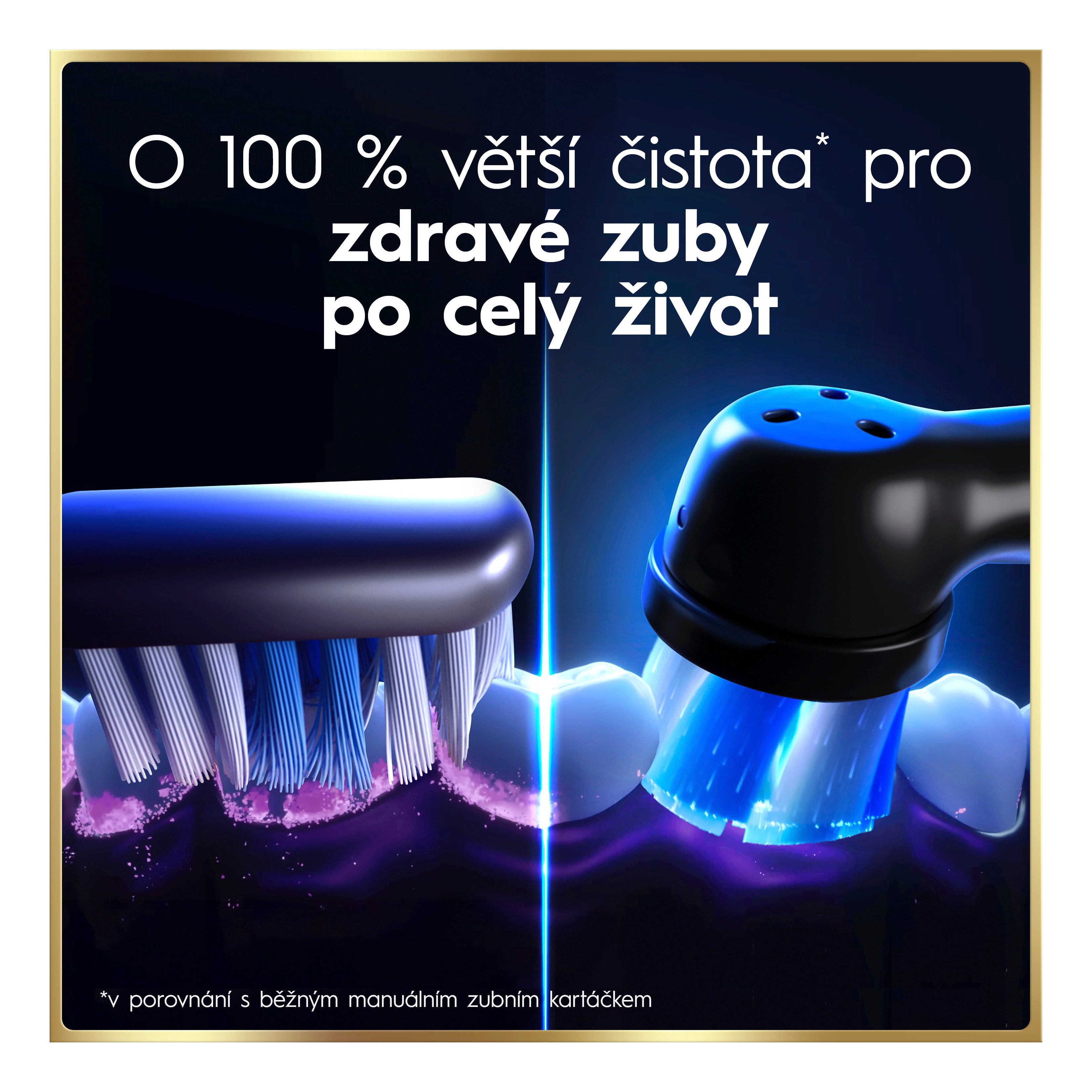 Oral-B iO Series 10 Duo Lunar Gold & Cosmic Black magnetický kartáček 2 ks
