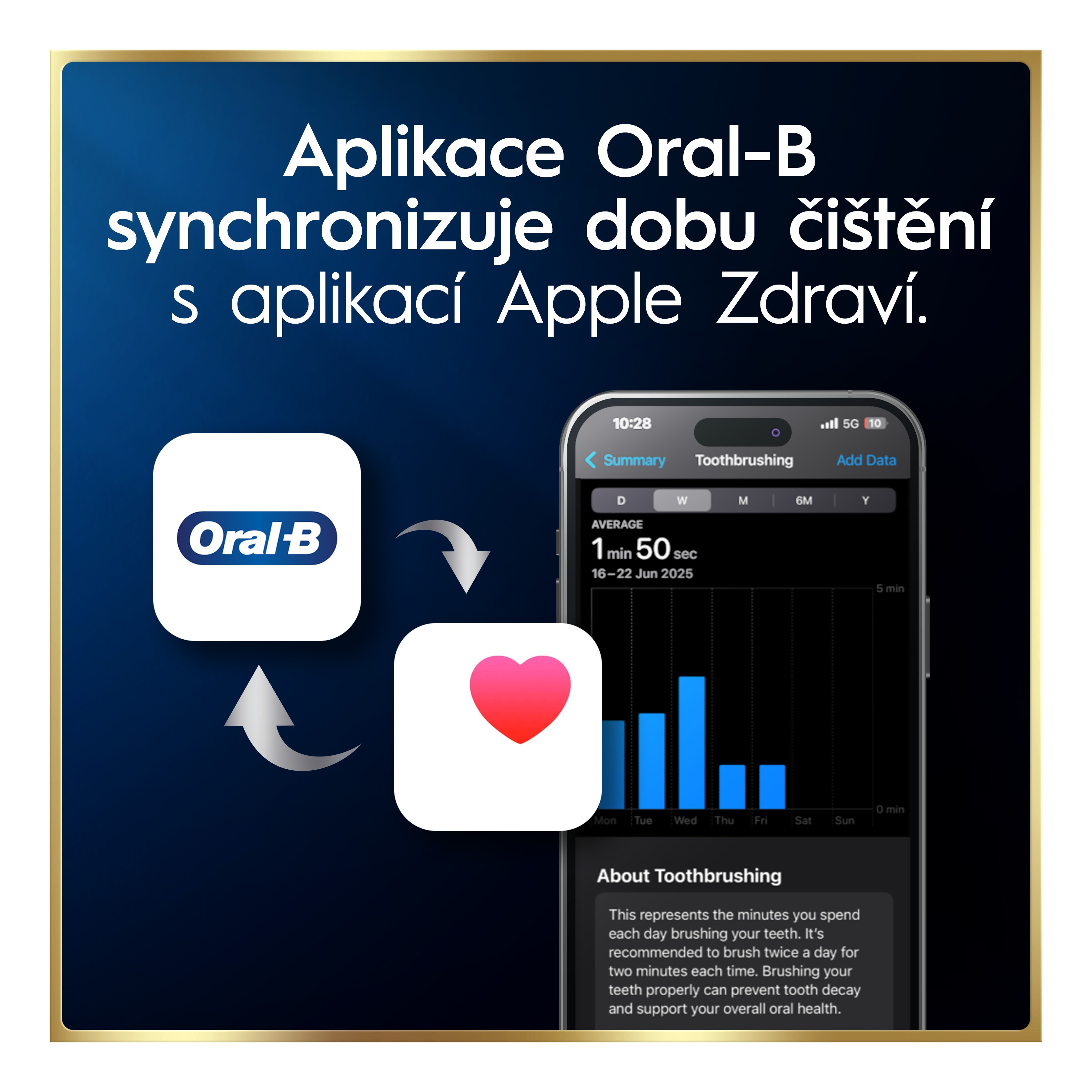 Oral-B iO Series 10 Duo Lunar Gold & Cosmic Black magnetický kartáček 2 ks