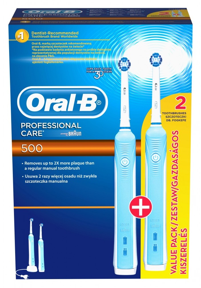 Braun Oral-B Professional Care 500 D16.553U zubní kartáček 1+1 tělo