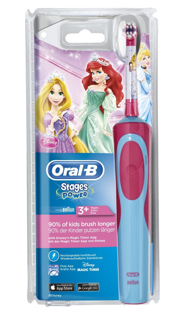 Braun Oral B Stages Power Kids 900 D12 zubní kartáček - PRINCEZNA