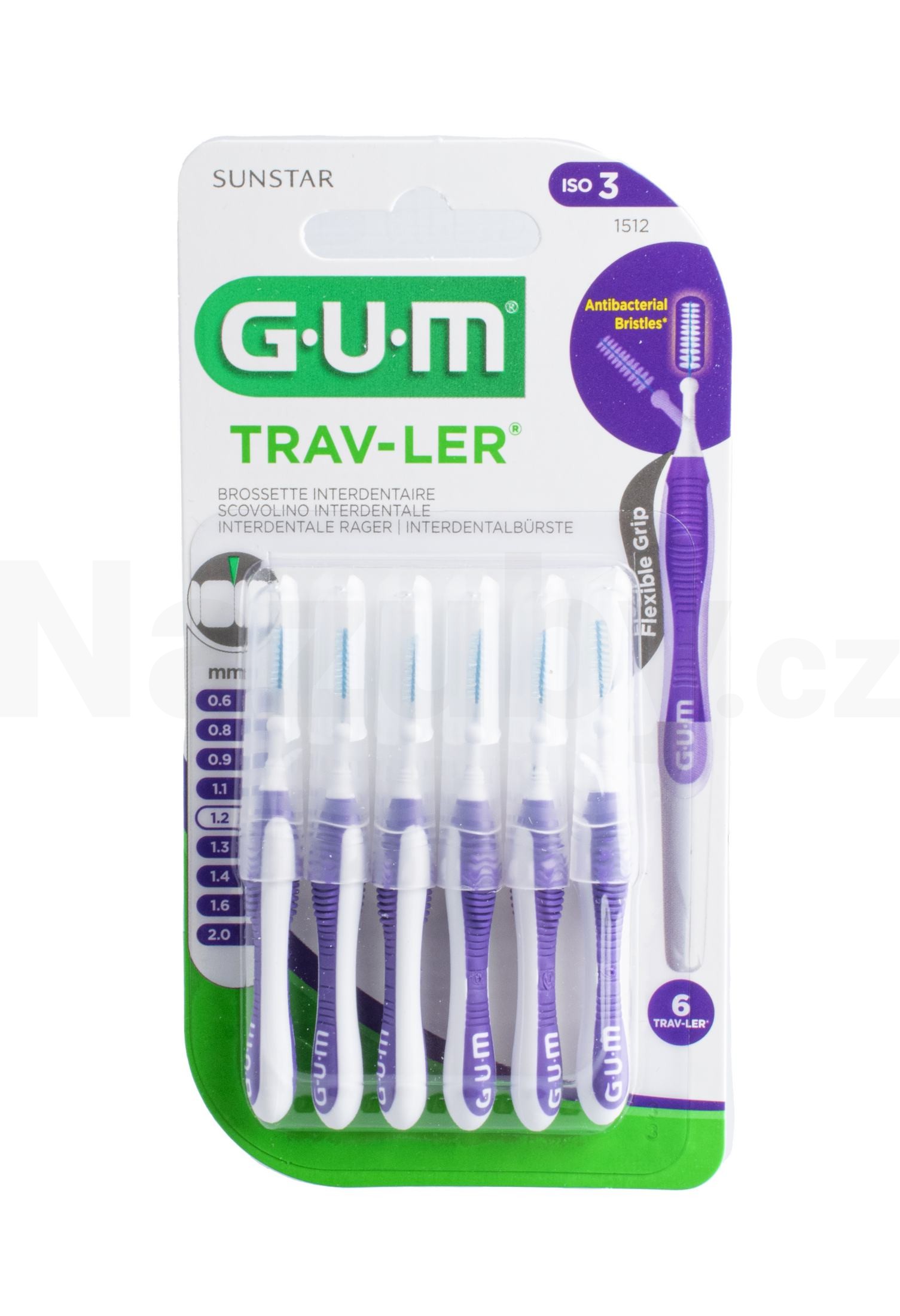 GUM Trav-Ler mezizubní kartáčky 1,2 mm 6 ks