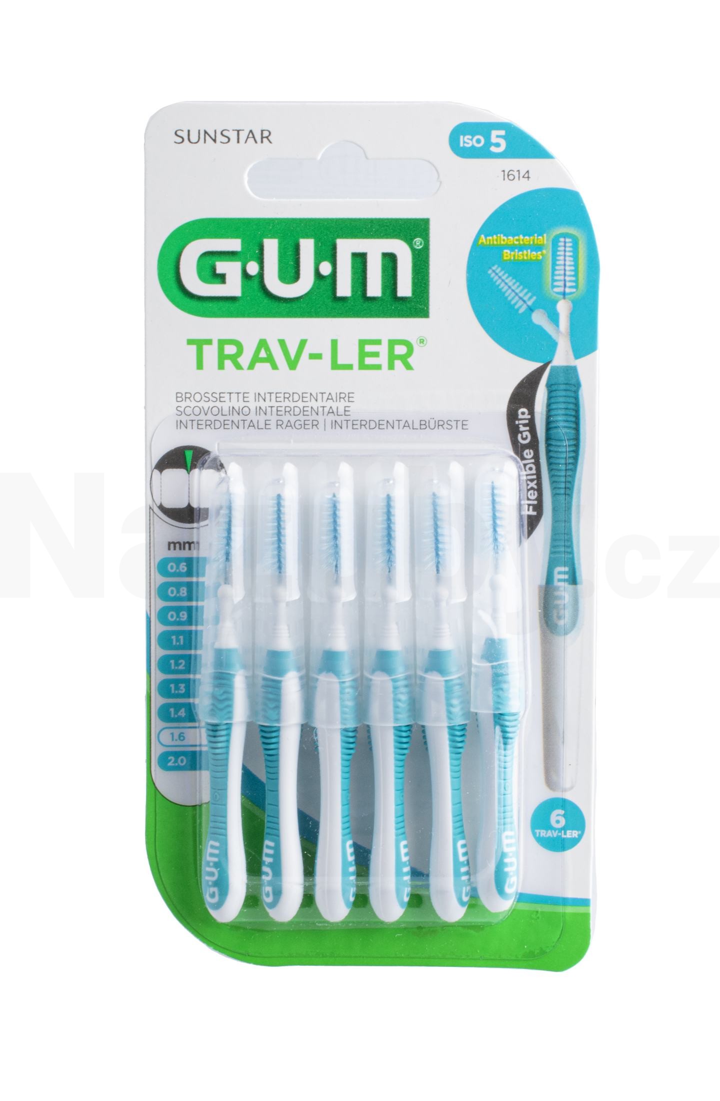 GUM Trav-Ler mezizubní kartáčky 1,6 mm 6 ks