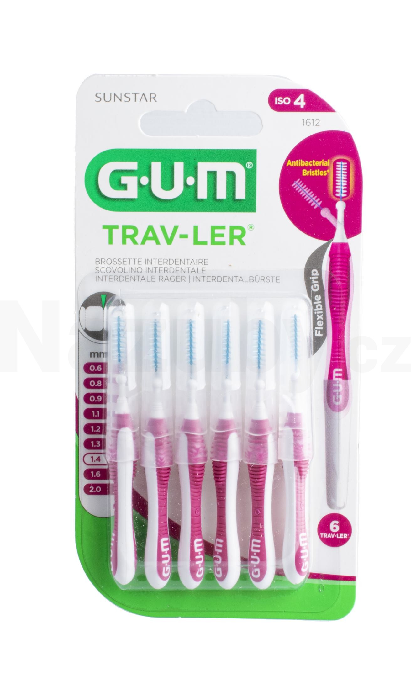 GUM Trav-Ler mezizubní kartáčky 1,4 mm 6 ks