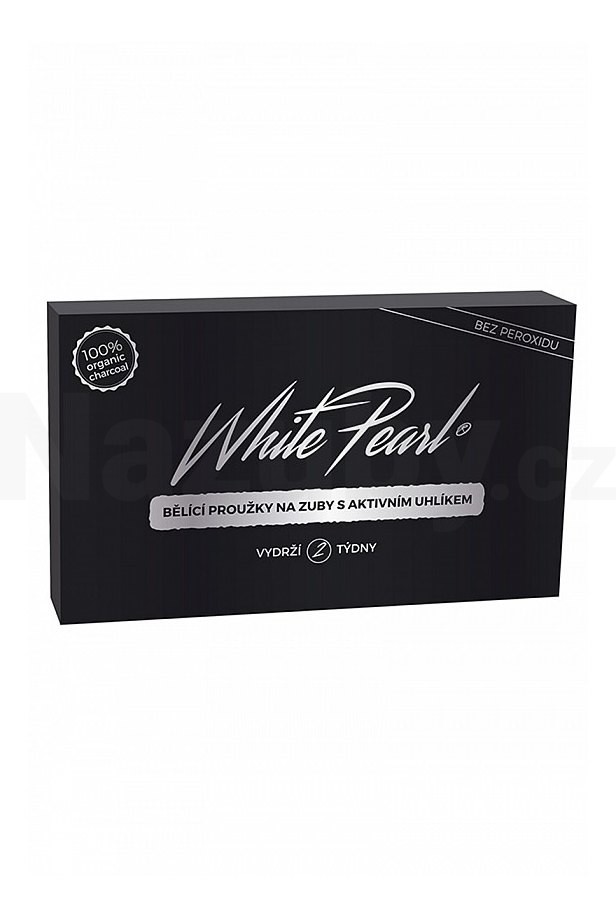 White Pearl Charcoal bělicí pásky 28 ks