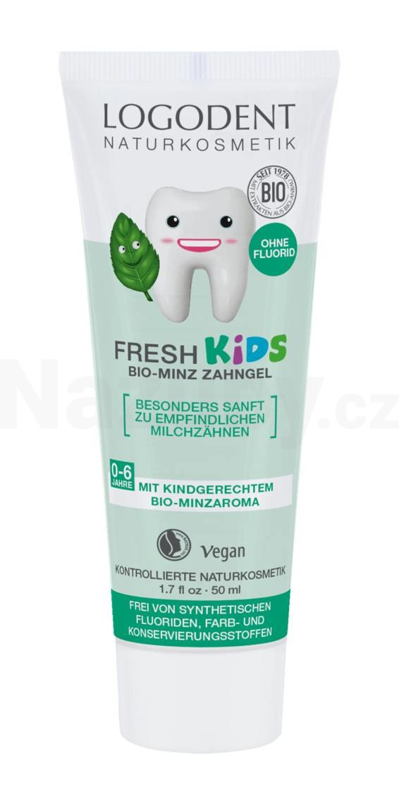 Logodent Fresh Kids Mint dětská zubní pasta 50 ml