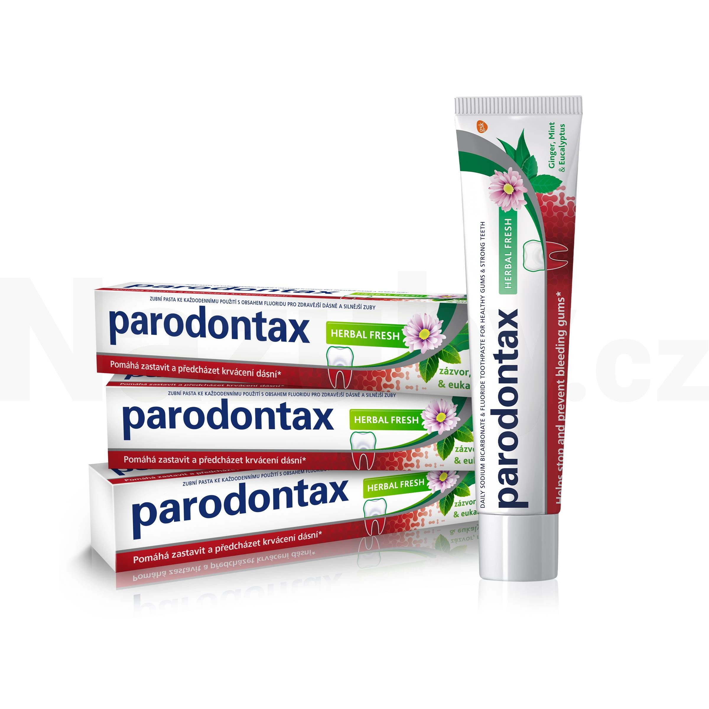 Fotografie Parodontax Zubní pasta Herbal Fresh 3 x 75 ml