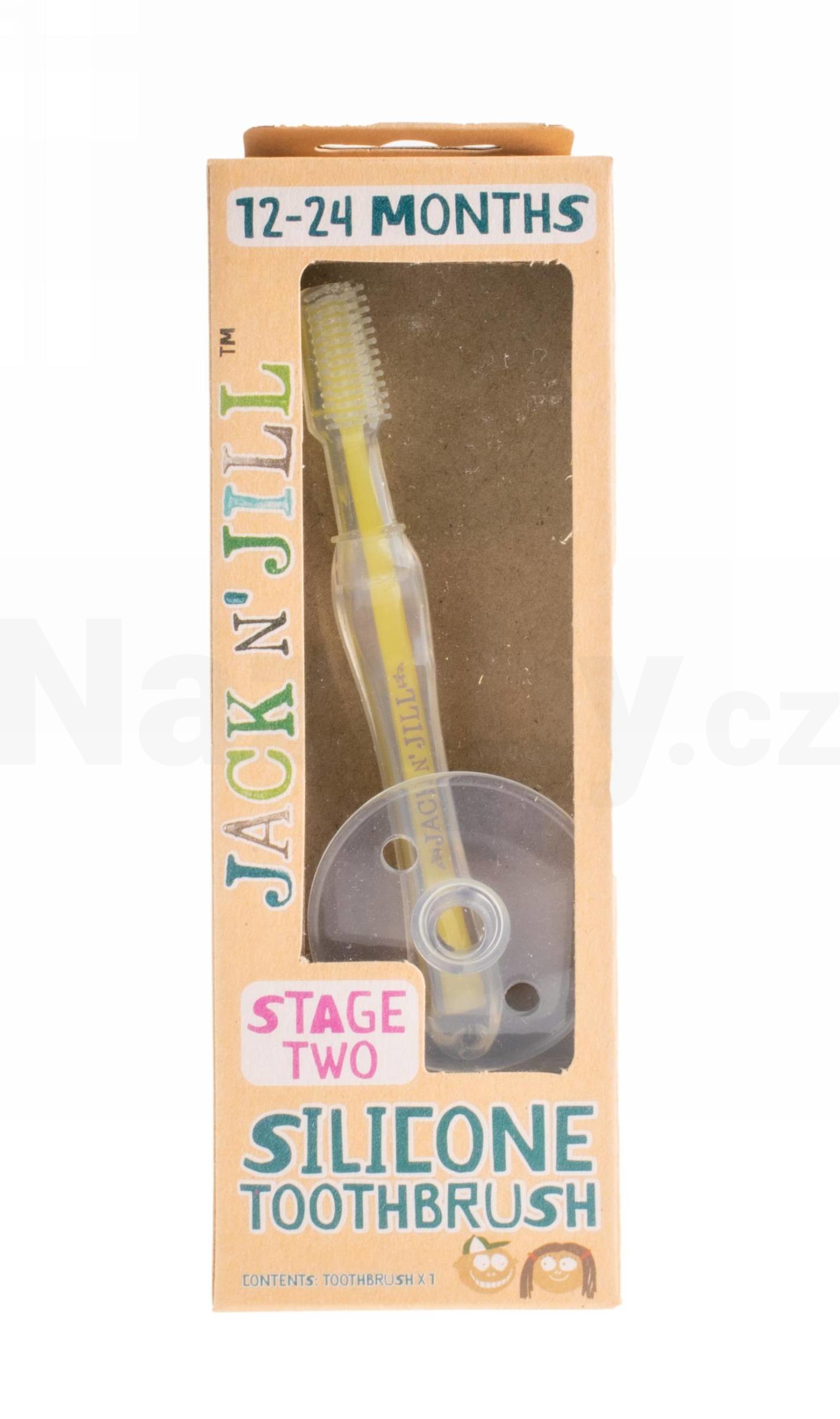 Jack N' Jill dětský silikonový zubní kartáček
