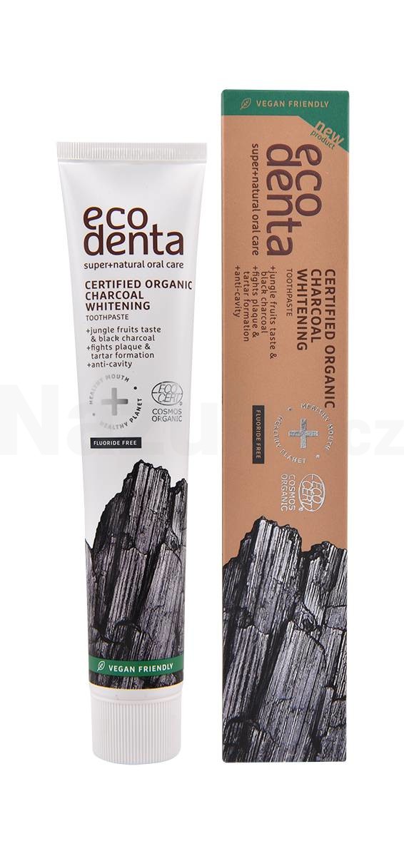 Ecodenta Organic Charcoal Whitening zubní pasta 75 ml