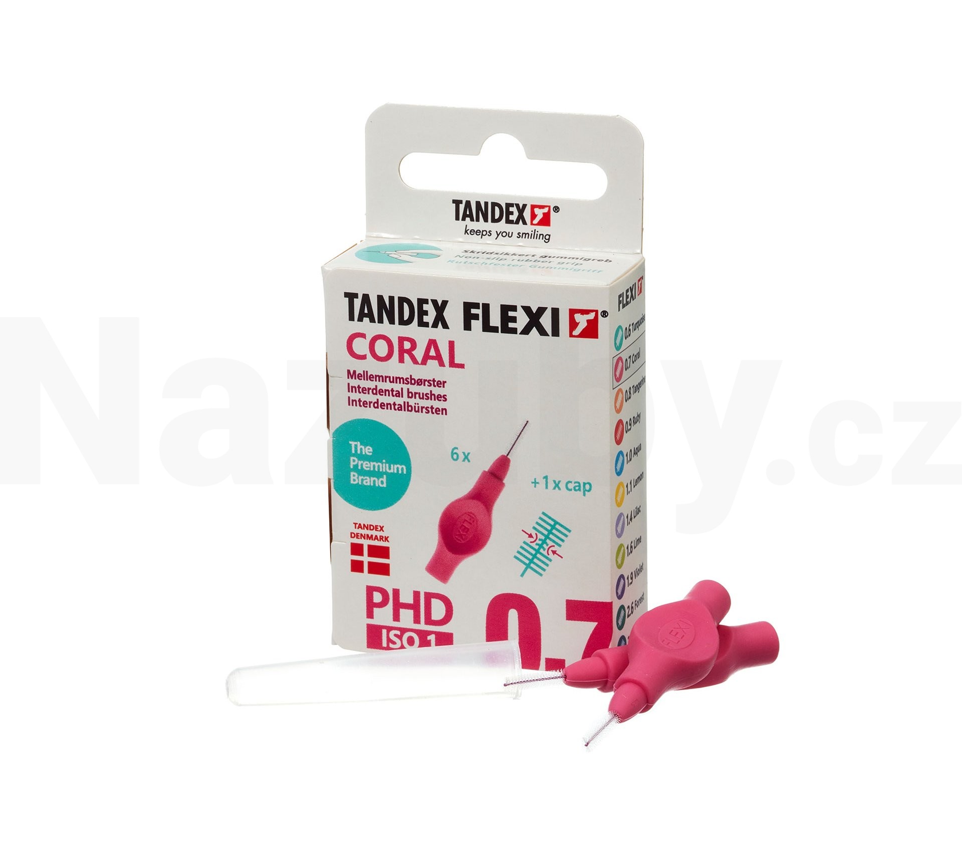 Tandex Flexi 0,7 Coral mezizubní kartáček 6 ks