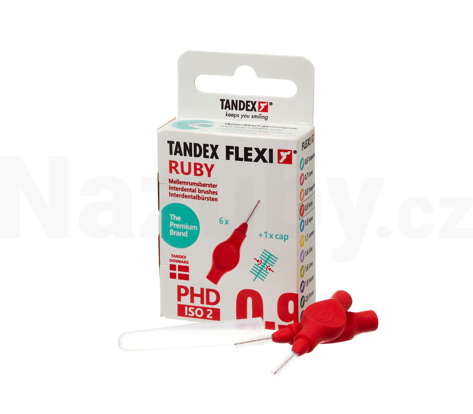 Tandex Flexi 0,9 Ruby mezizubní kartáček 6 ks