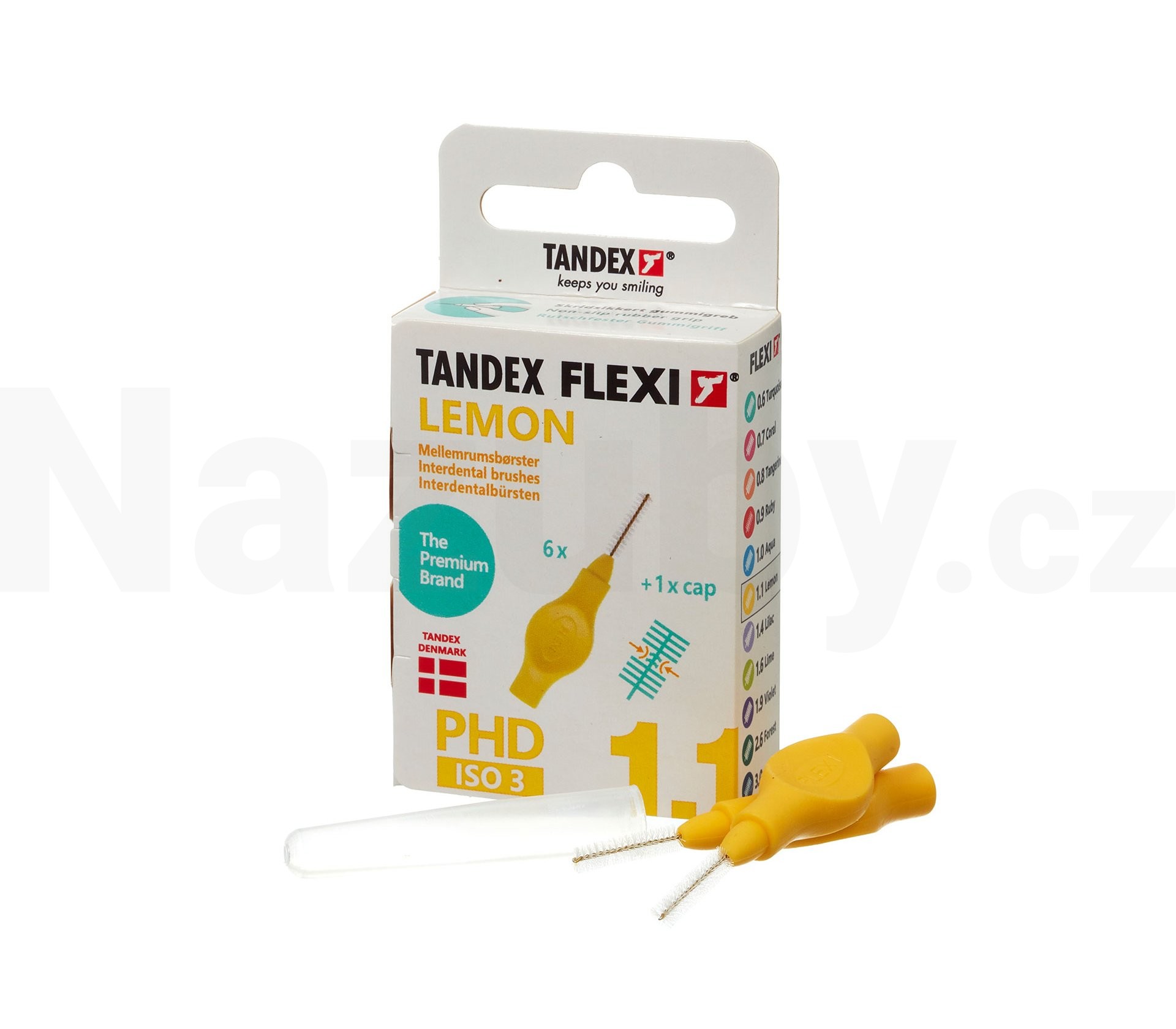 Tandex Flexi 1,1 Lemon mezizubní kartáček 6 ks