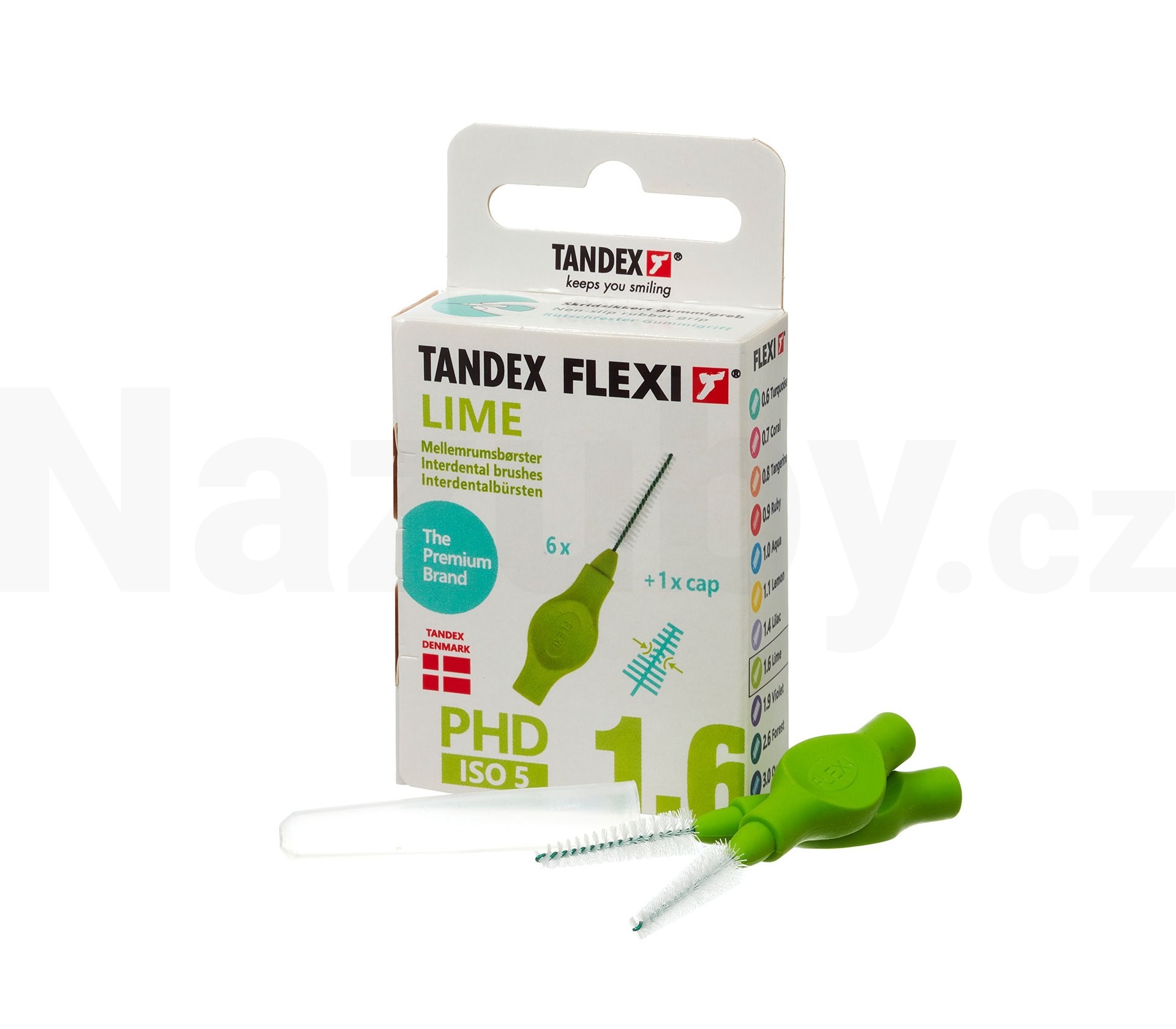 Tandex Flexi 1,6 Lime mezizubní kartáček 6 ks
