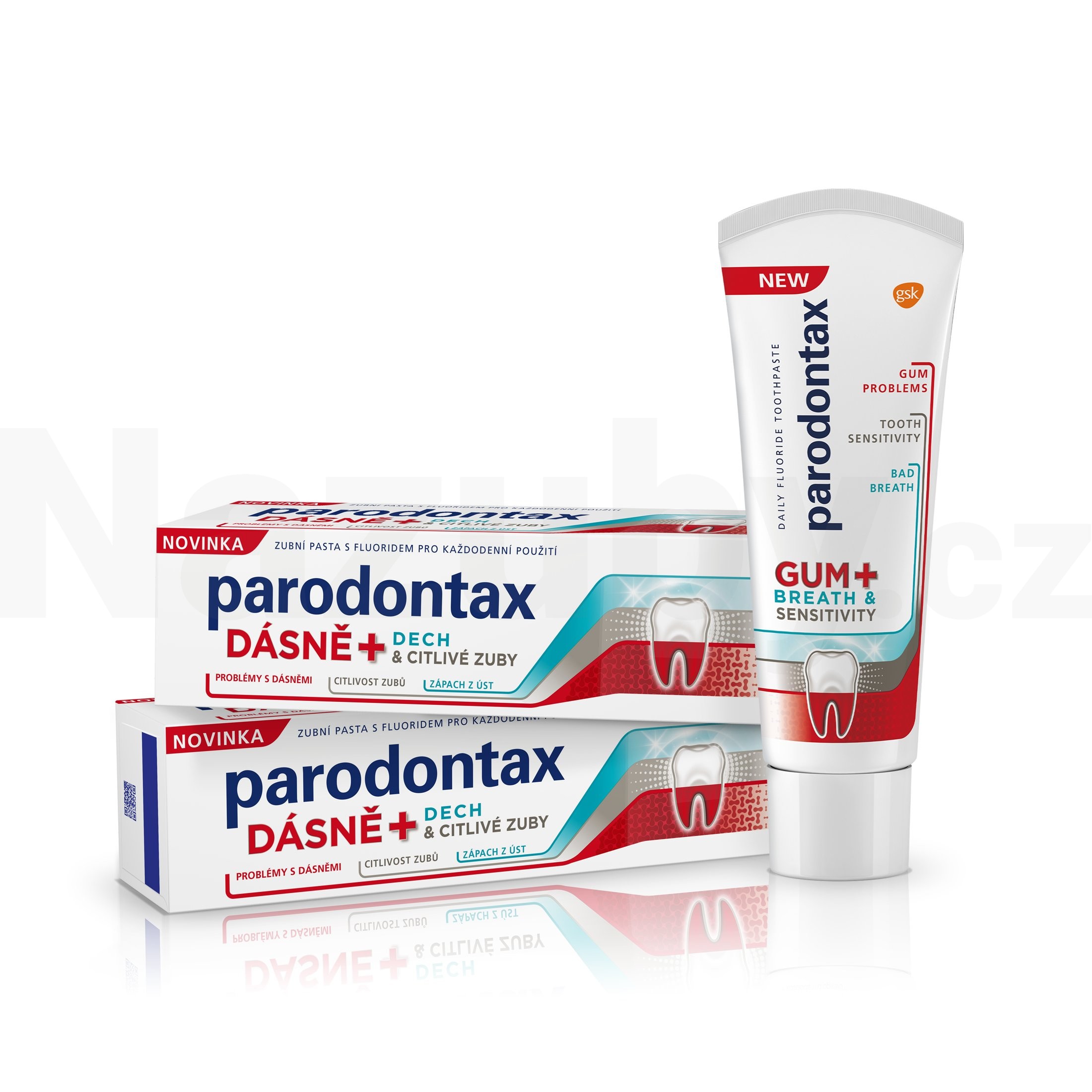 Fotografie Parodontax pro dásně, dech a citlivé zuby 2 x 75 ml