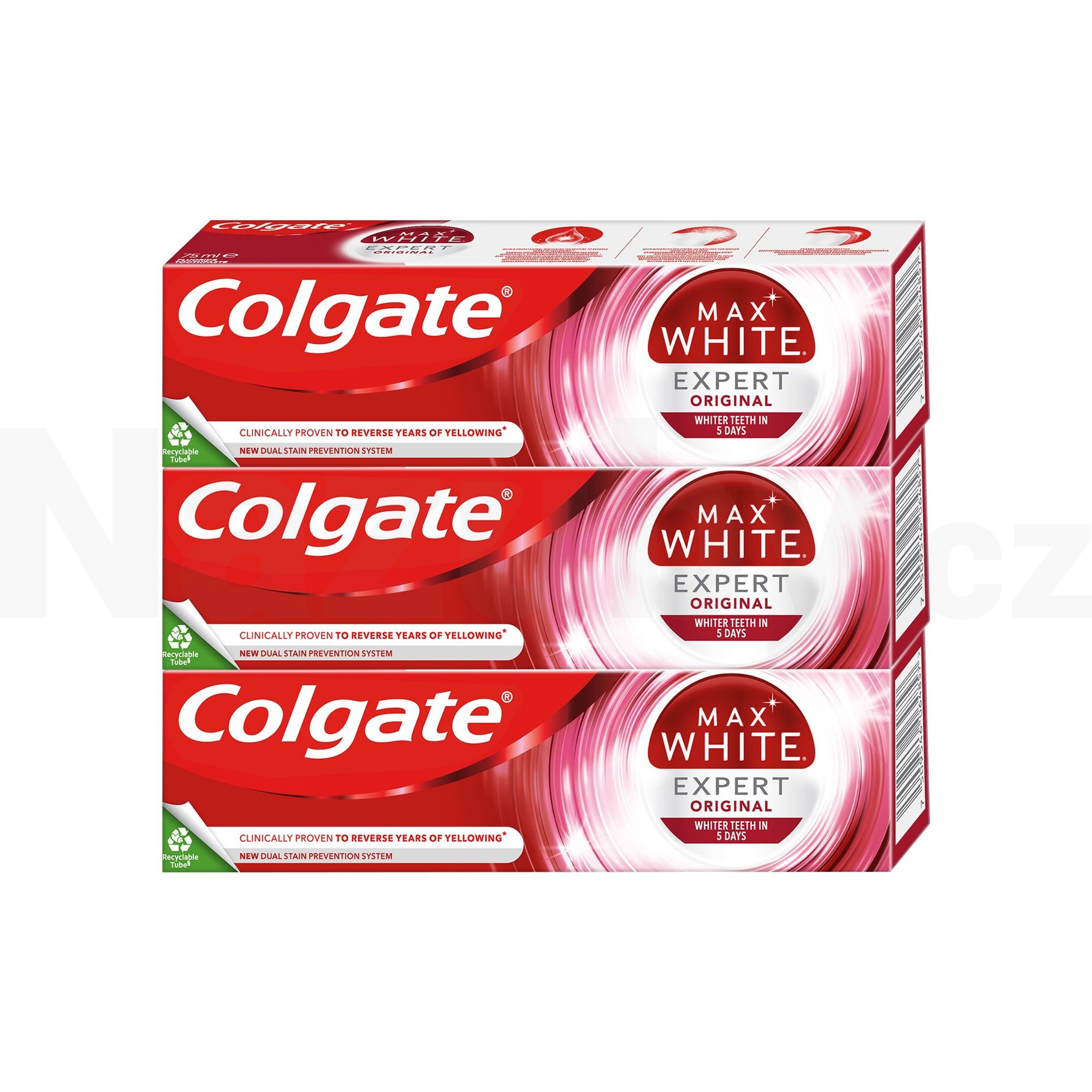 Colgate Max White Expert Original zubní pasta 3x75ml