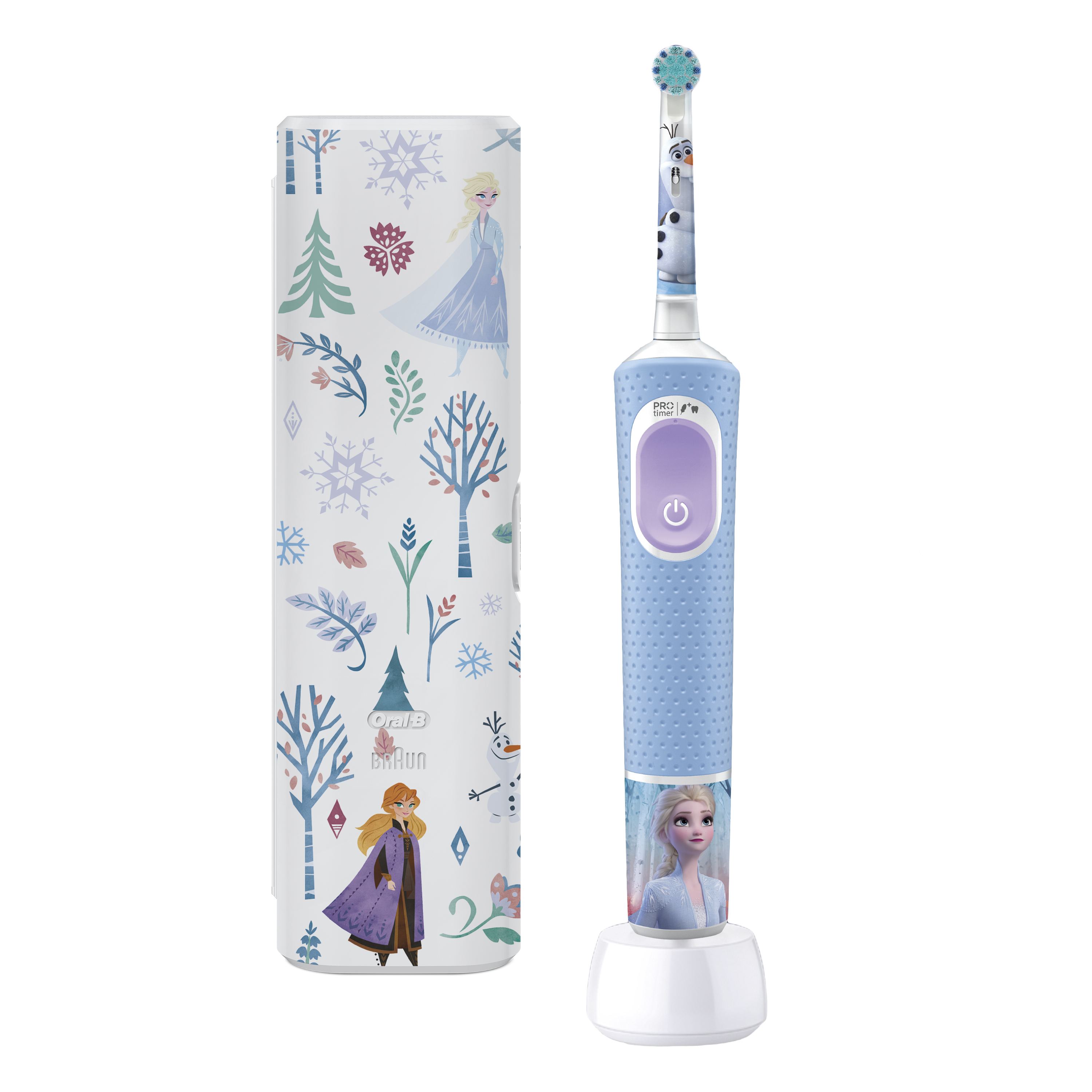 Fotografie Oral-B Pro Kids Ledové království elektrický zubní kartáček s designem