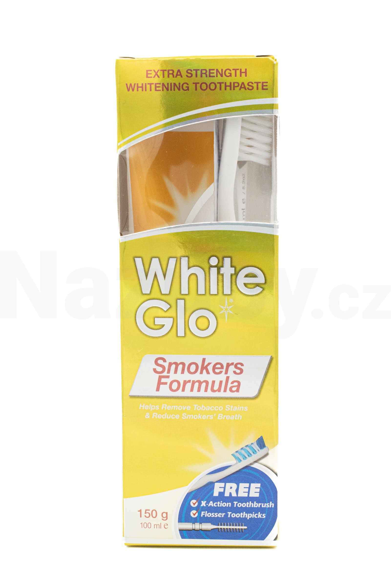 White Glo Smokers Formula bělicí zubní pasta 100 ml + kartáček