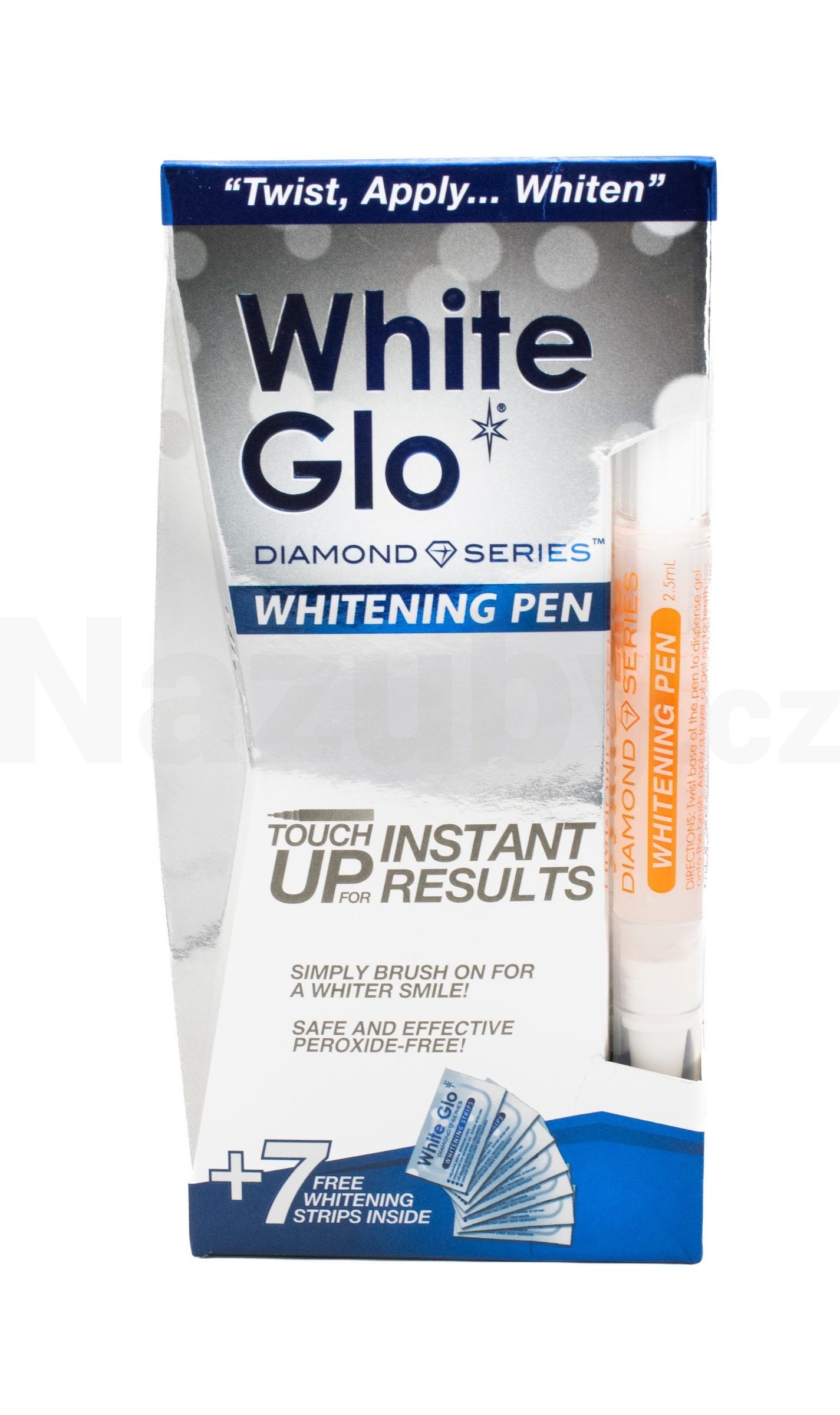 White Glo bělicí pero + 7 bělicích pásek
