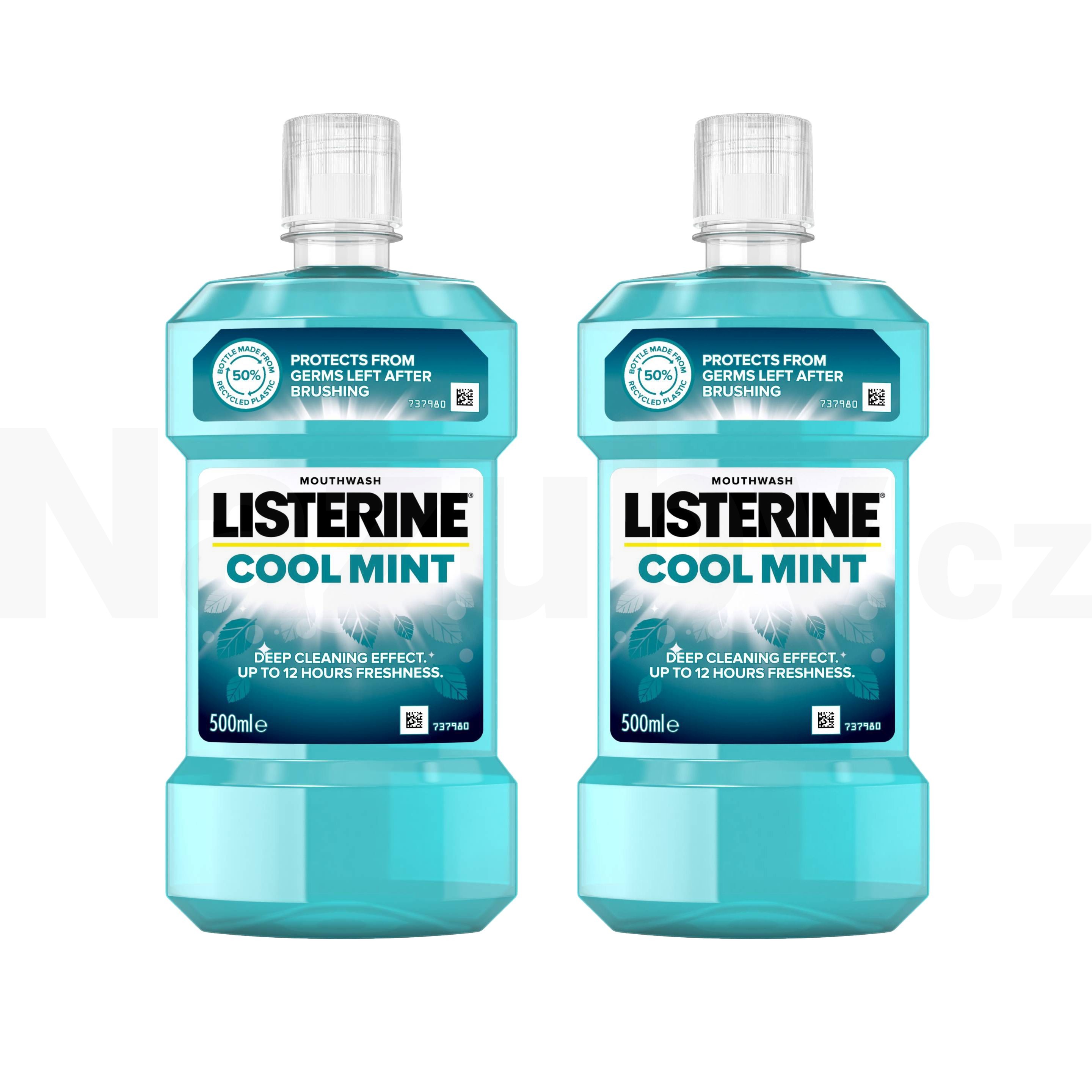 Listerine Cool Mint ústní voda 2x500 ml